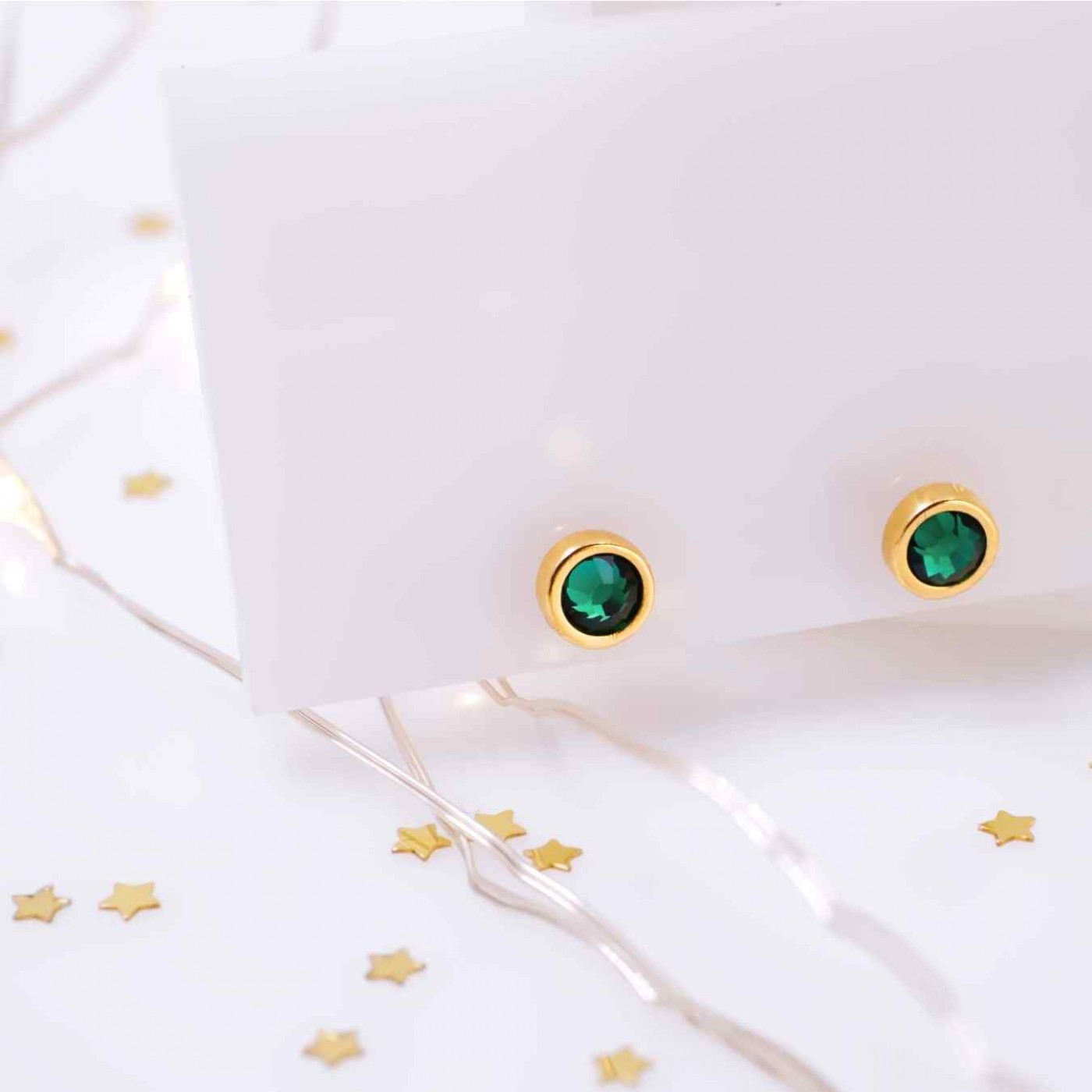 Mini Dots Jewelry: Crystal Earrings — Earrings from Toolittle — additional view 5