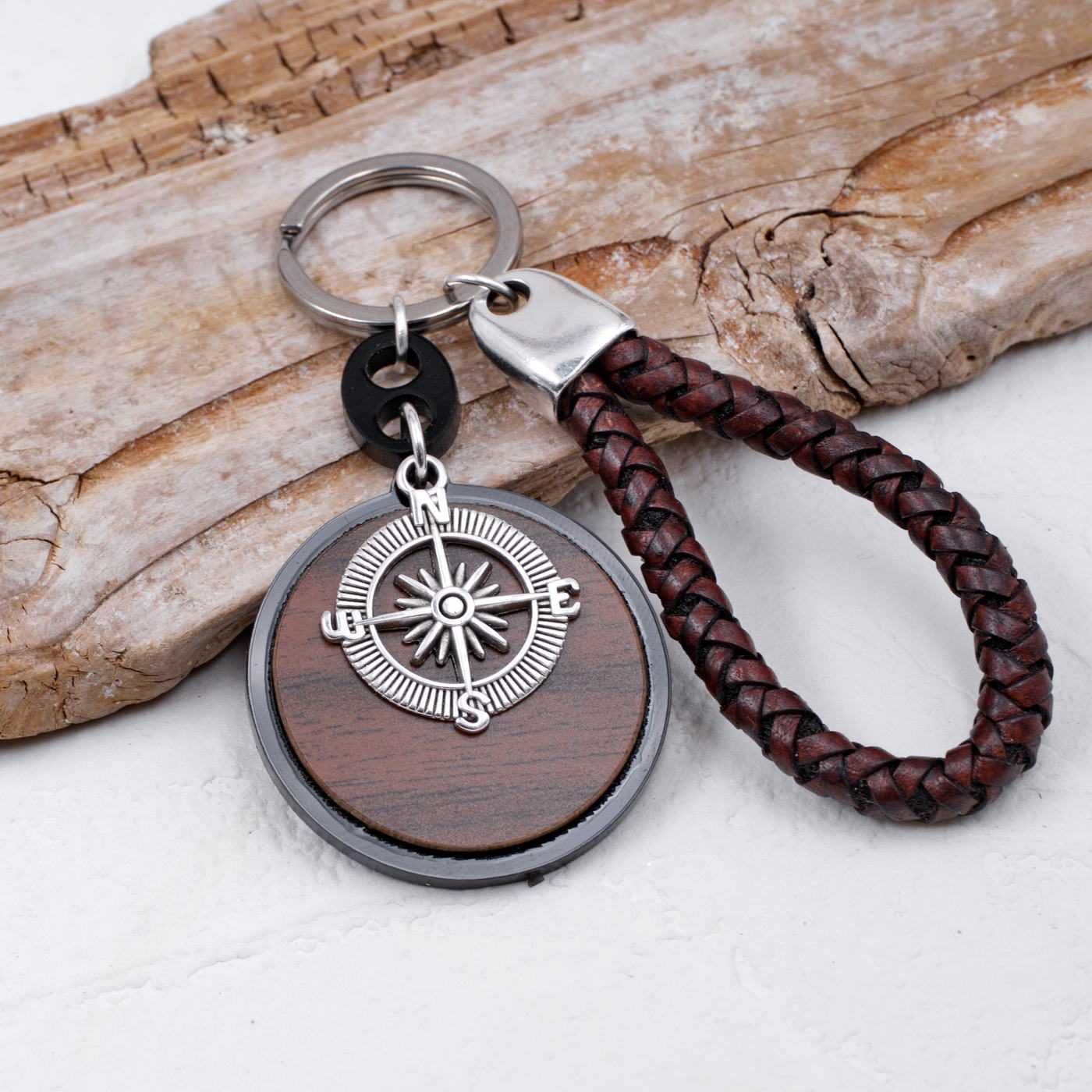 Compass Men's Keychain — Pendants & charms from Toolittle — additional view 3