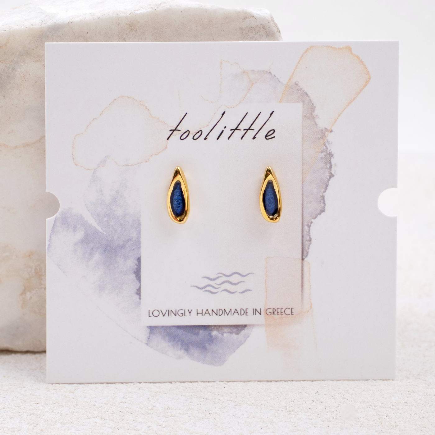 Gold-plated Drop Earrings — Earrings from Toolittle — additional view 2
