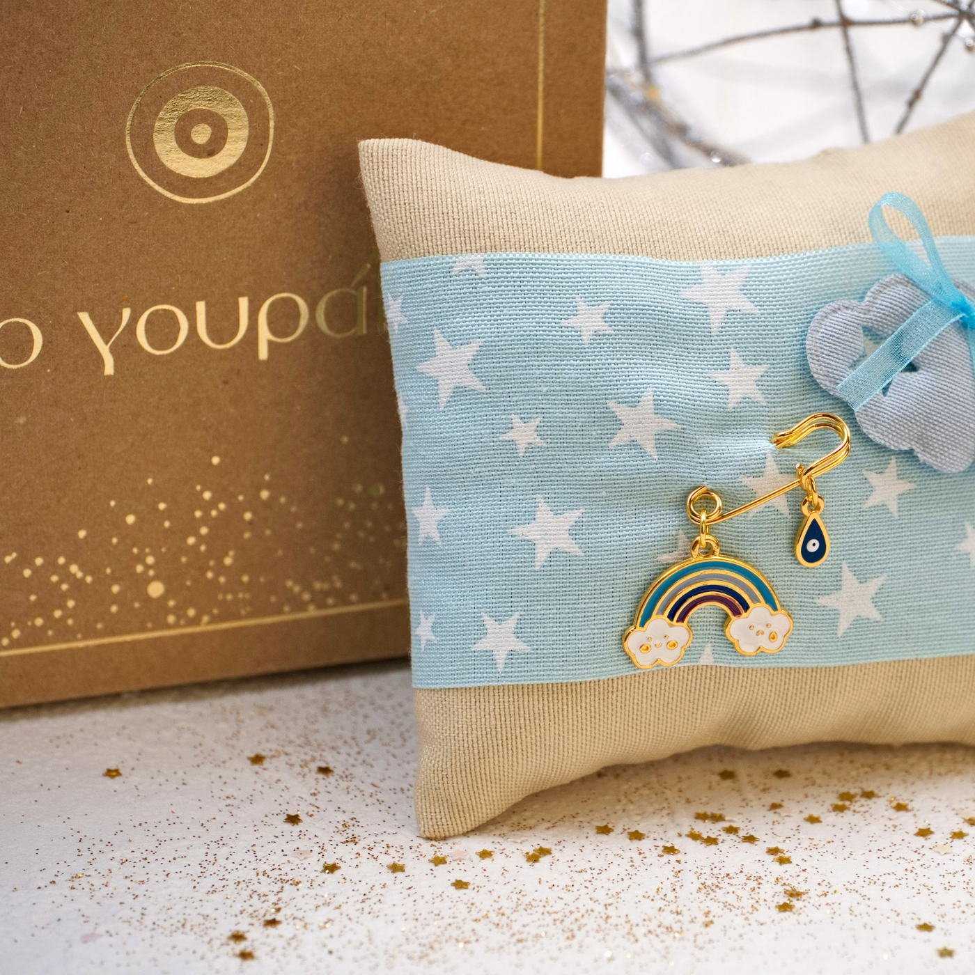 Rainbow Lucky Cushion for Newborn in a Box — Pendants & charms from Toolittle — additional view 4