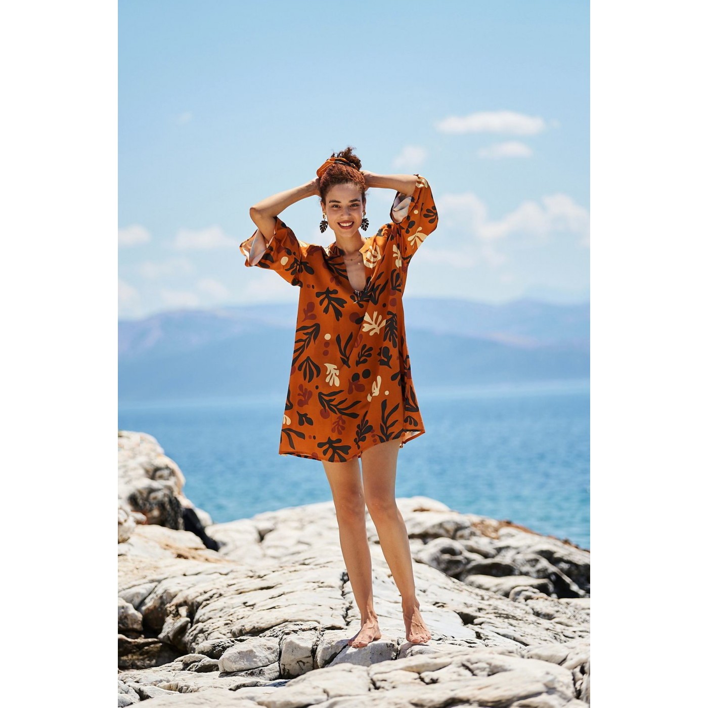 KOKKOSAMMOU Short Boho Kaftan Africa — Dresses from Toolittle — additional view 5