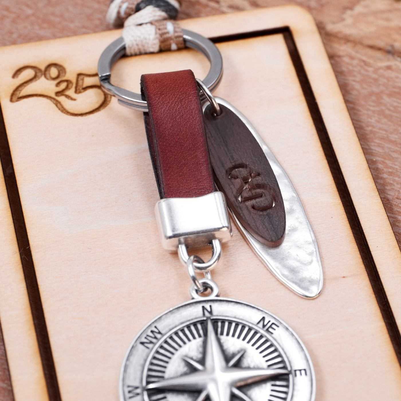 2026 Compass Men's Lucky Keychain — Pendants & charms from Toolittle — additional view 4