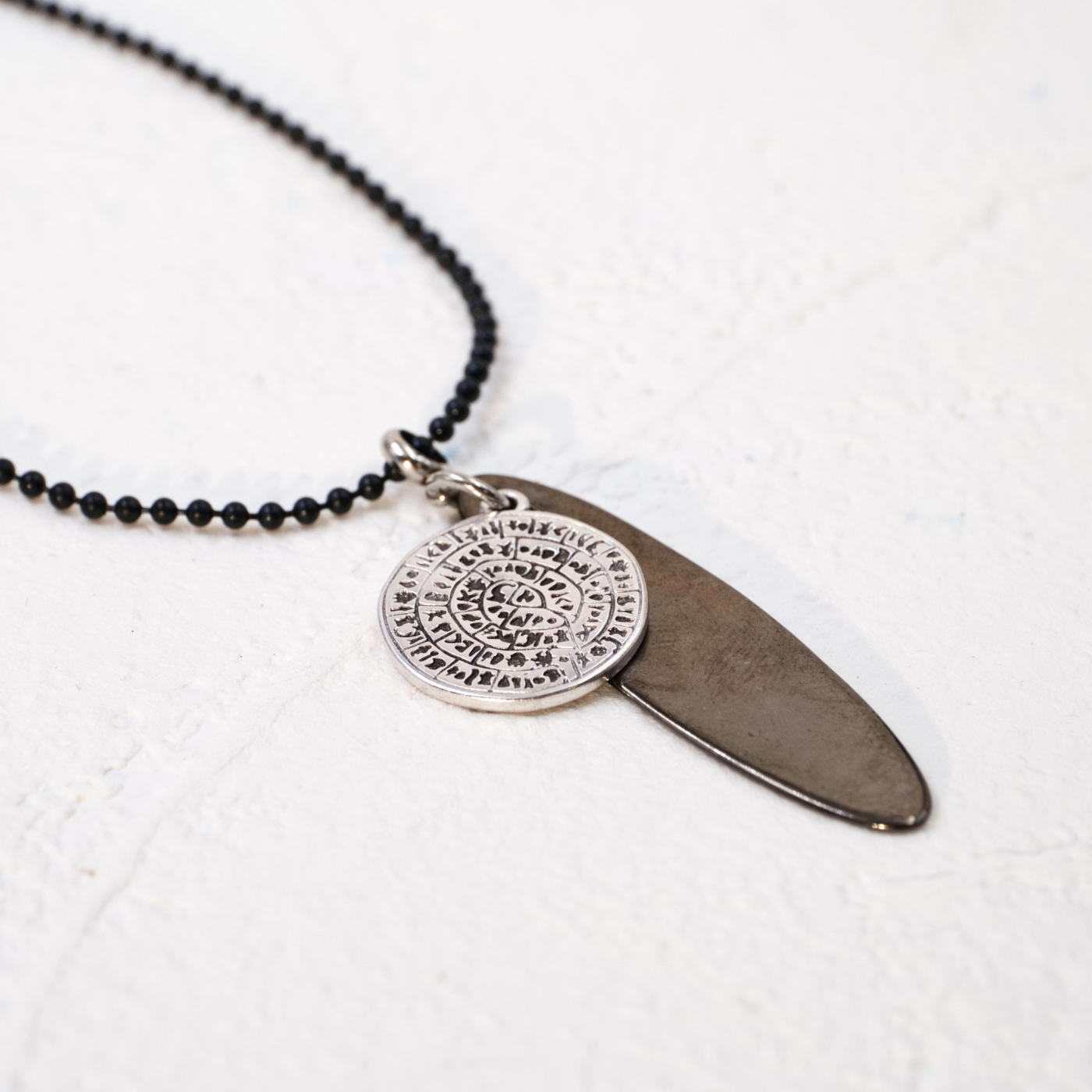 Phaistos Disc Men's Necklace — Necklaces from Toolittle — additional view 2