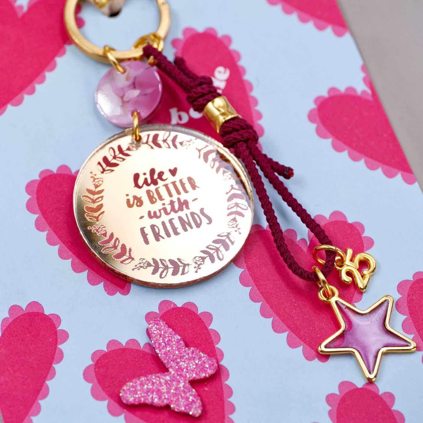 Life is Better with Friends 2026 Lucky Keychain — Pendants & charms from Toolittle — additional view 2