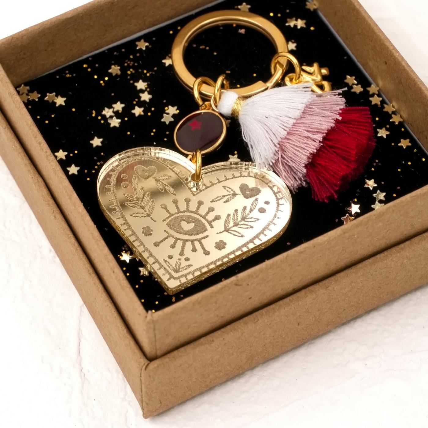 Lucky Heart Keychain in a Box — Pendants & charms from Toolittle — additional view 3