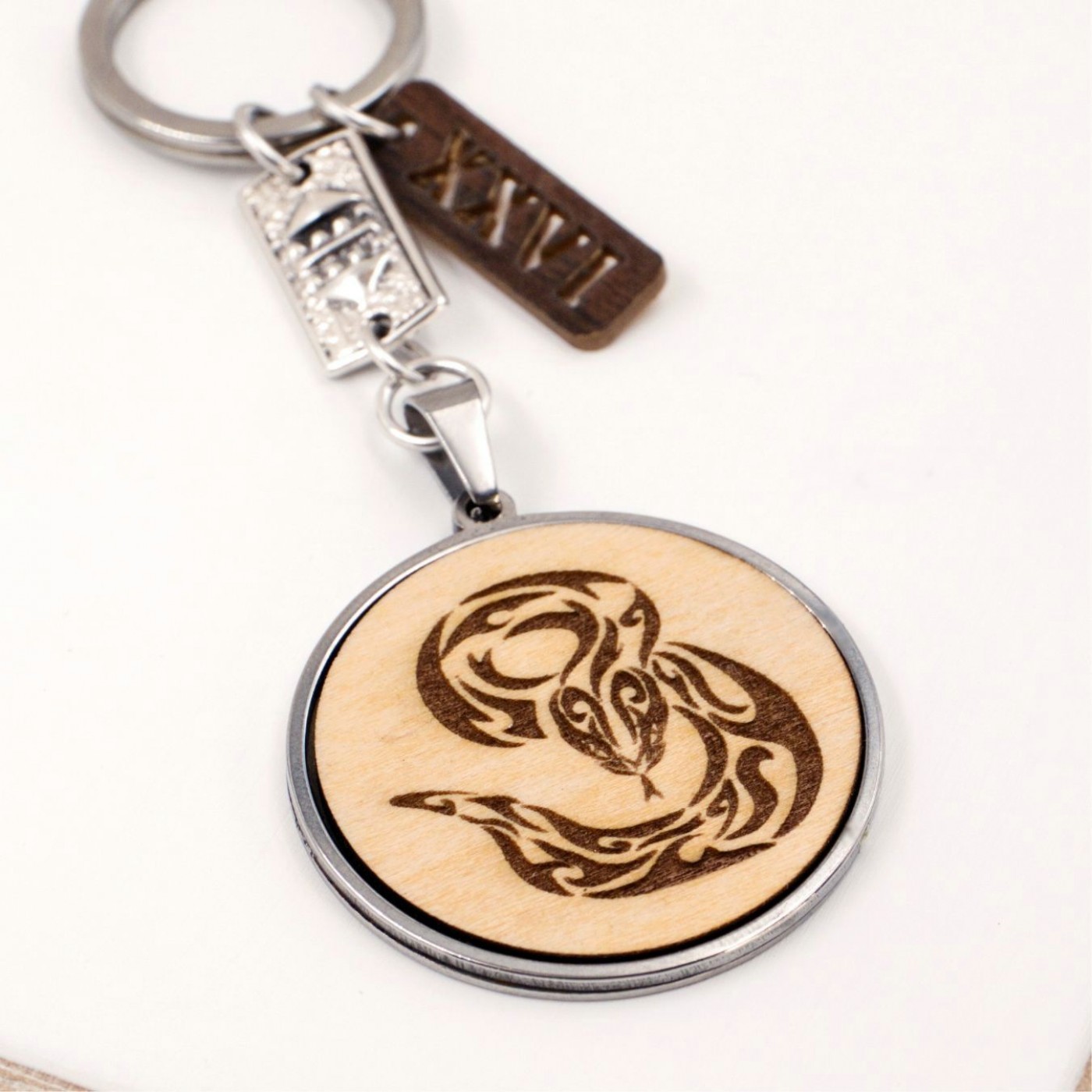 Men’s Lucky Keychain XXVI - "Snake" — Pendants & charms from Toolittle — additional view 4
