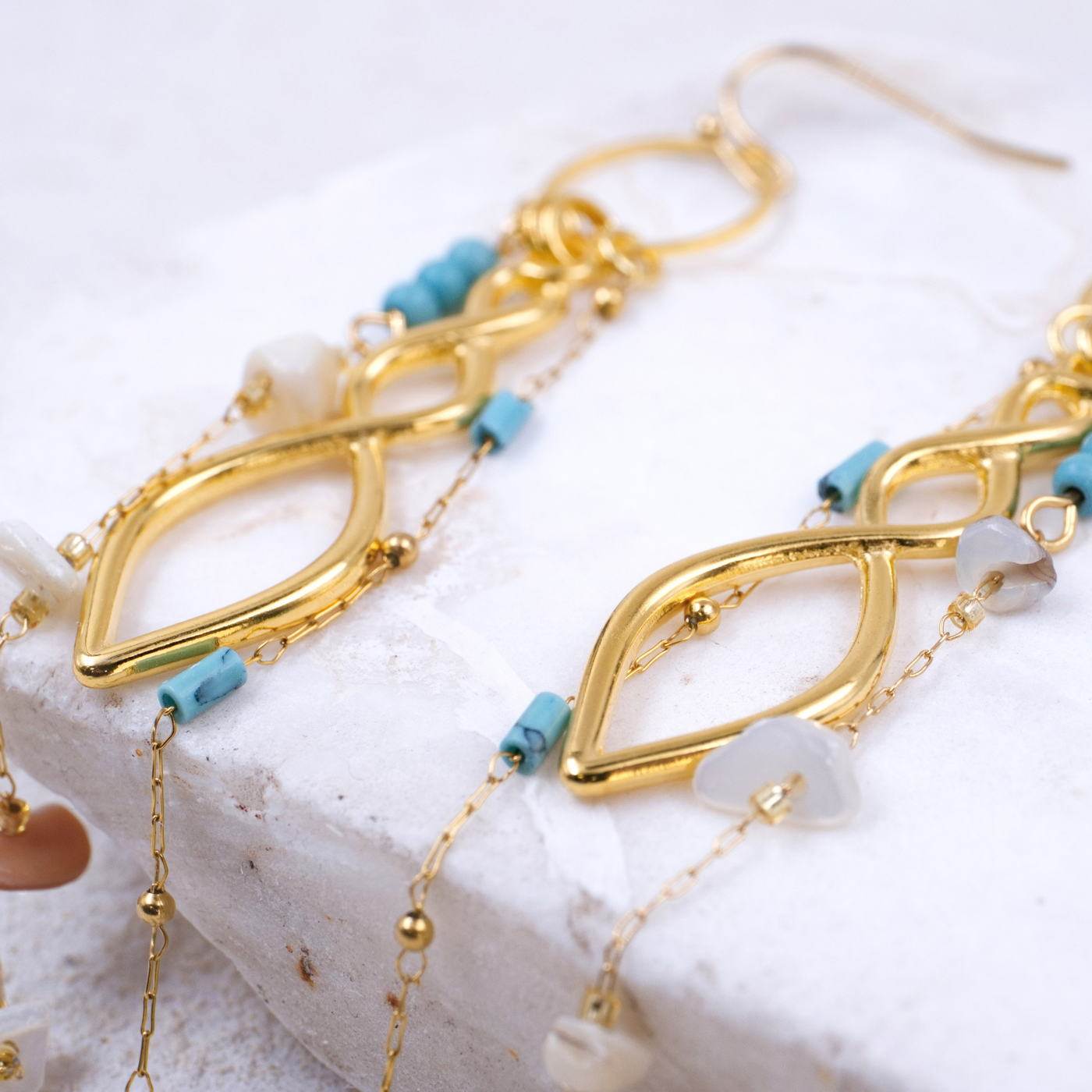 Semiprecious Stones Earrings — Earrings from Toolittle — additional view 3