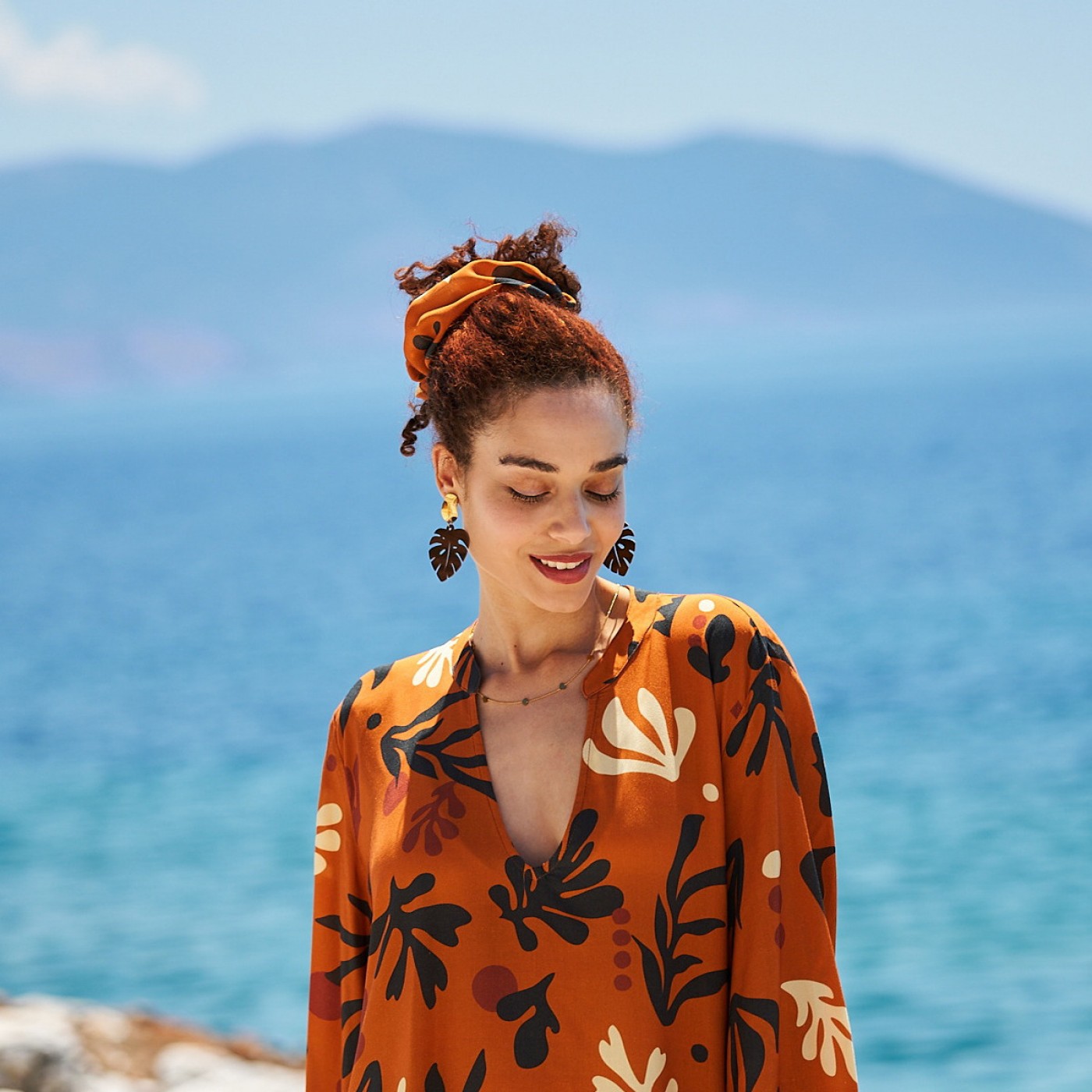 Africa Oversized scrunchie by KOKKOSAMMOU — Scarves & wraps from Toolittle — additional view 2