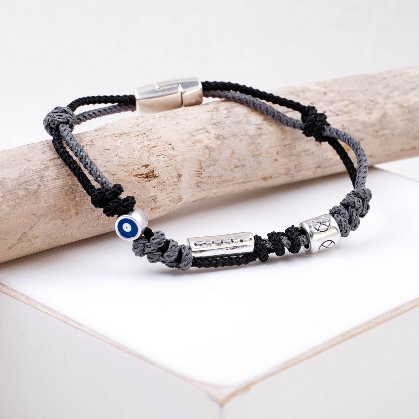 Men's Cord & Eye Bracelet
