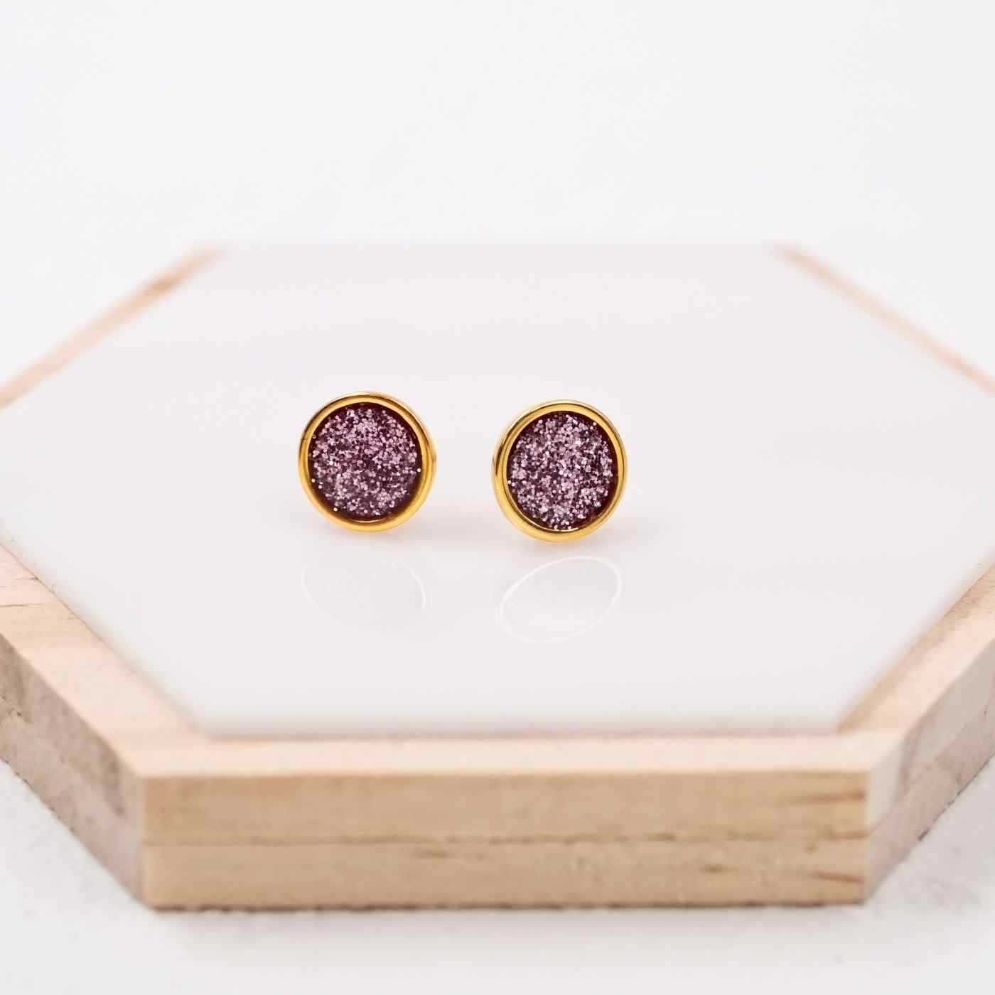 Enamel Earrings Midi Dots