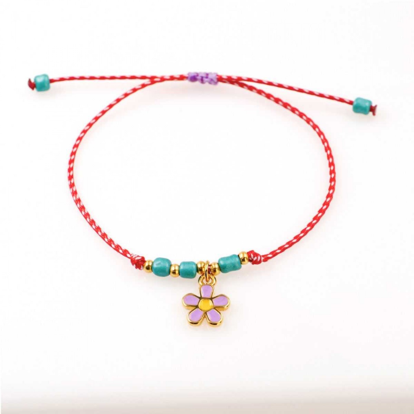 Women’s Martaki Bracelet: Gold-plated Enamelled Flower — Bracelets from Toolittle — additional view 3