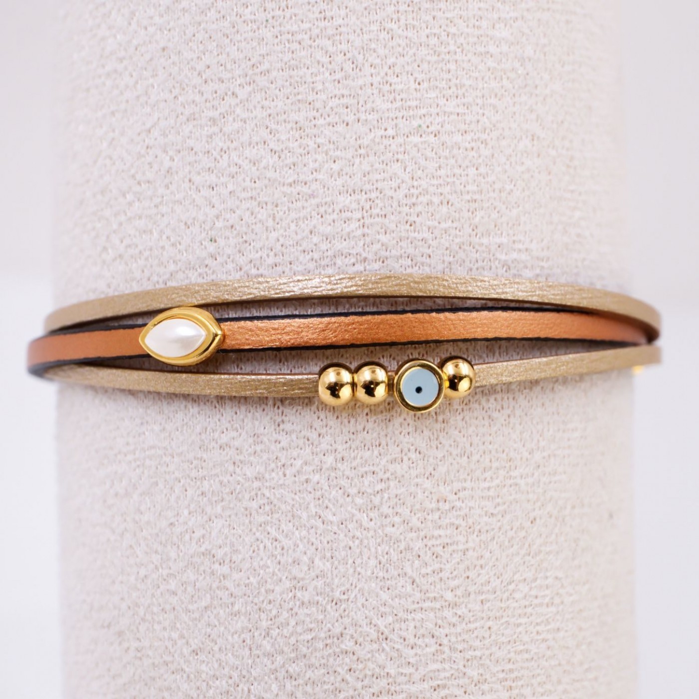 Lucky Bracelet 2026 – Enamelled Evil Eye and Pearl — Pendants & charms from Toolittle — additional view 3