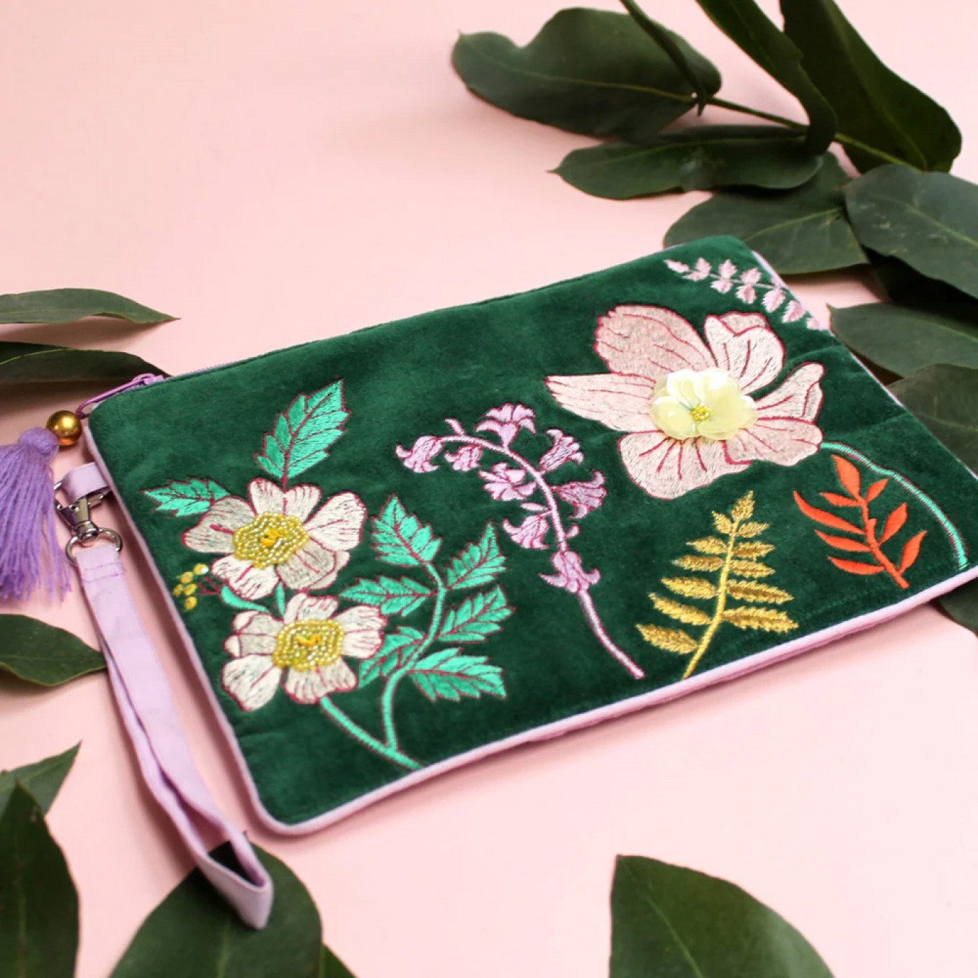 Posy Teal Clutch Bag — Bags & purses from Toolittle — additional view 2