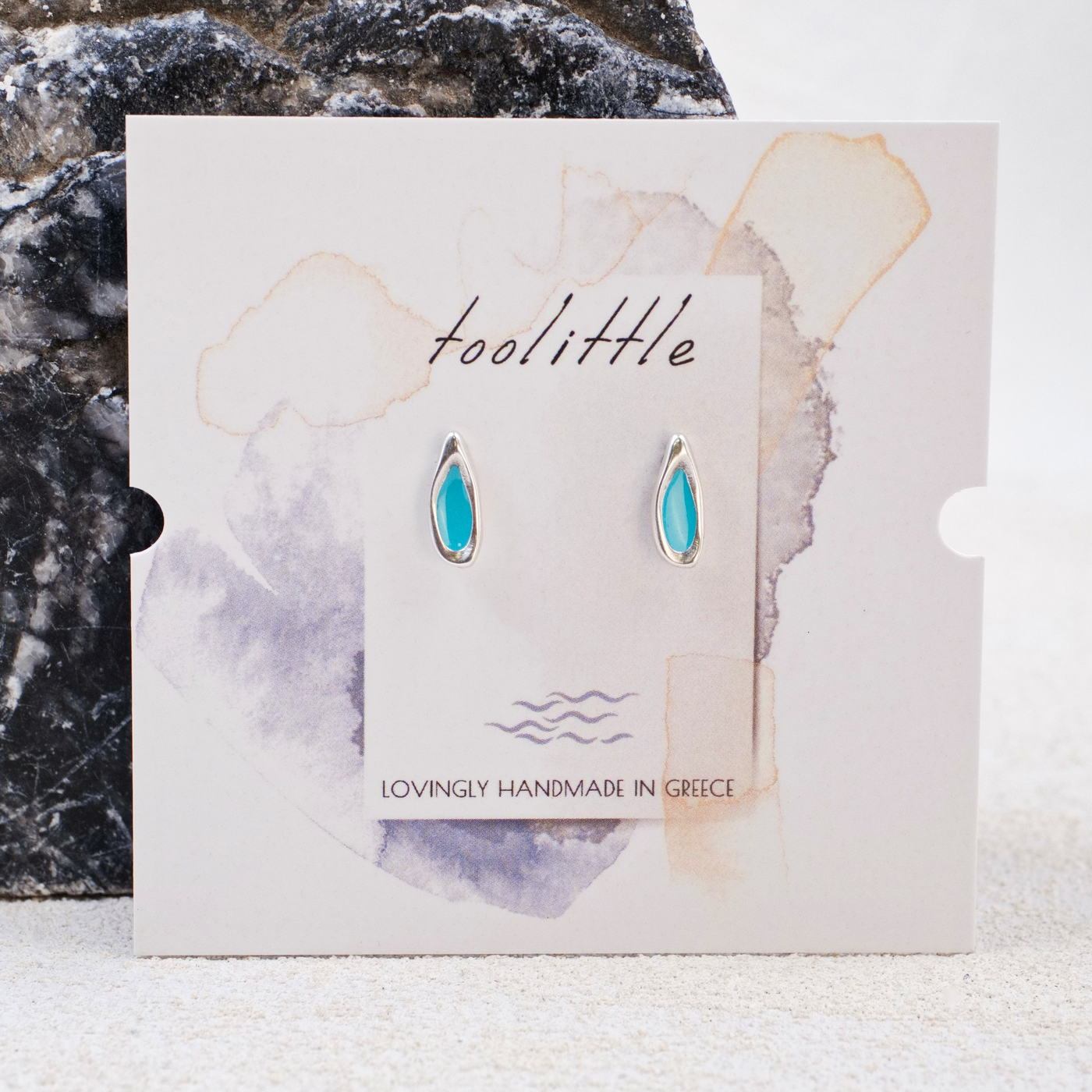 Silver-plated Drop Earrings — Earrings from Toolittle — additional view 2