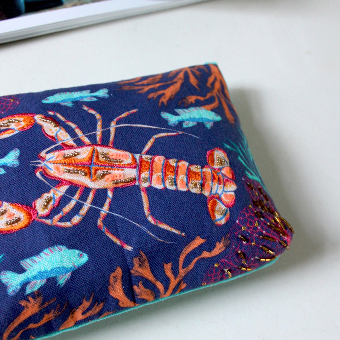 Coral Lobster Make-up Bag — Bags & purses from Toolittle — additional view 5