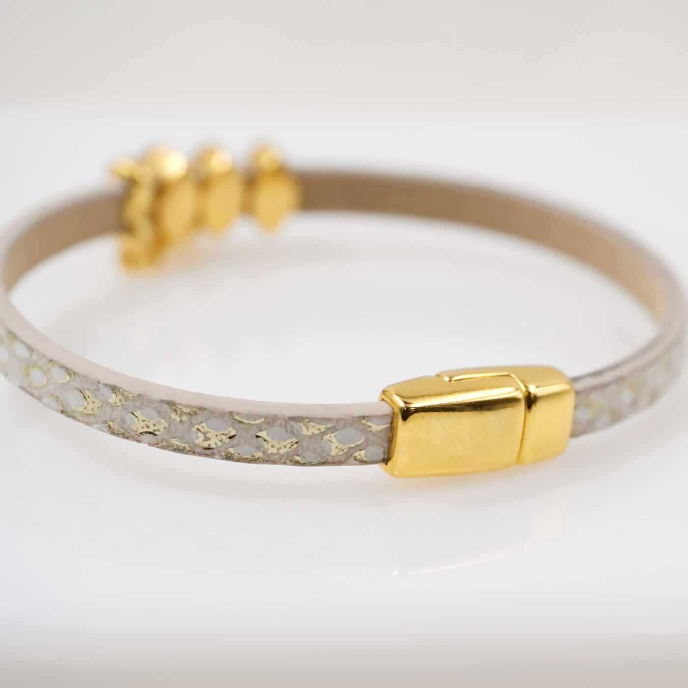 Leather Bracelet with Crystals — Bracelets from Toolittle — additional view 2