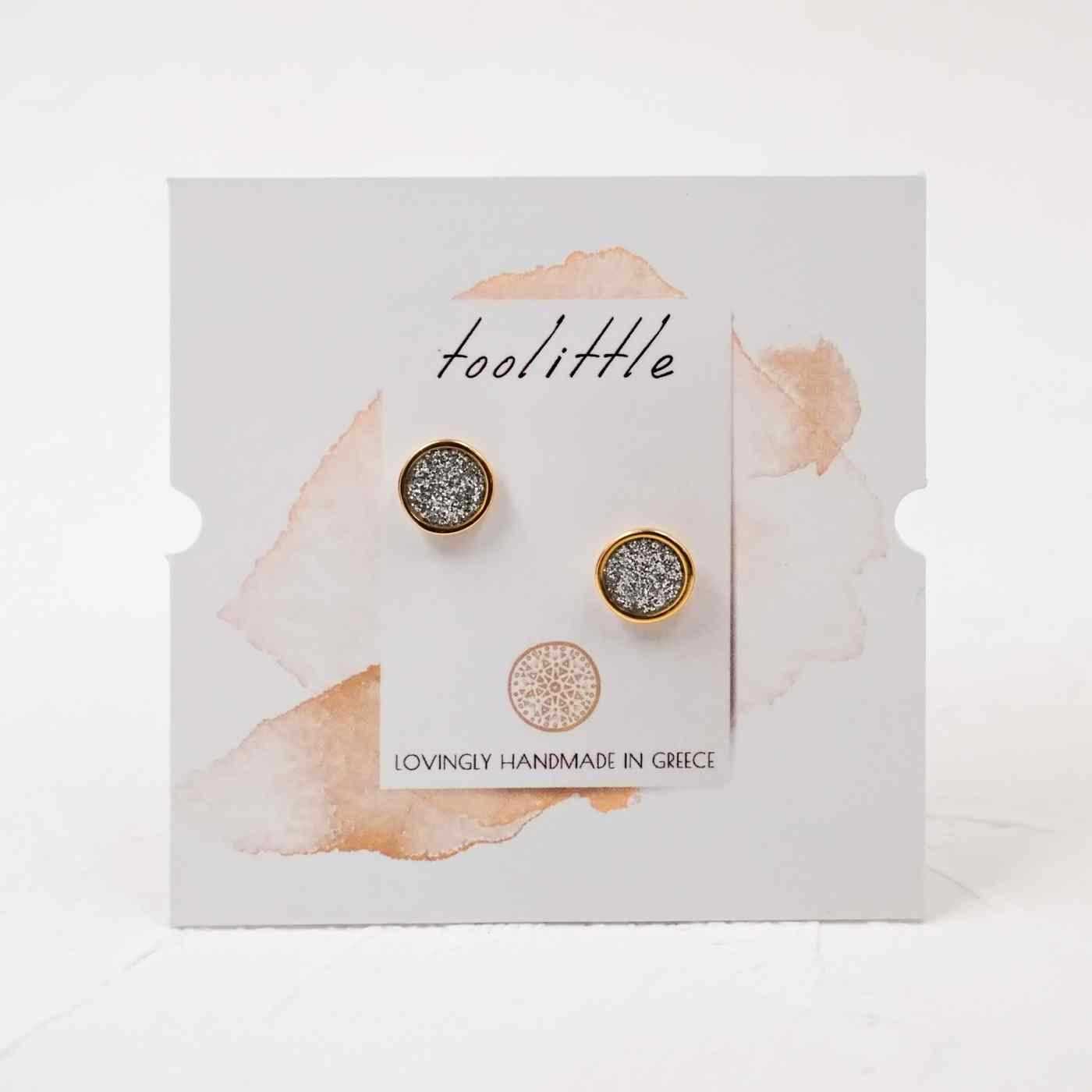 Enamel Earrings Midi Dots — Earrings from Toolittle — additional view 3