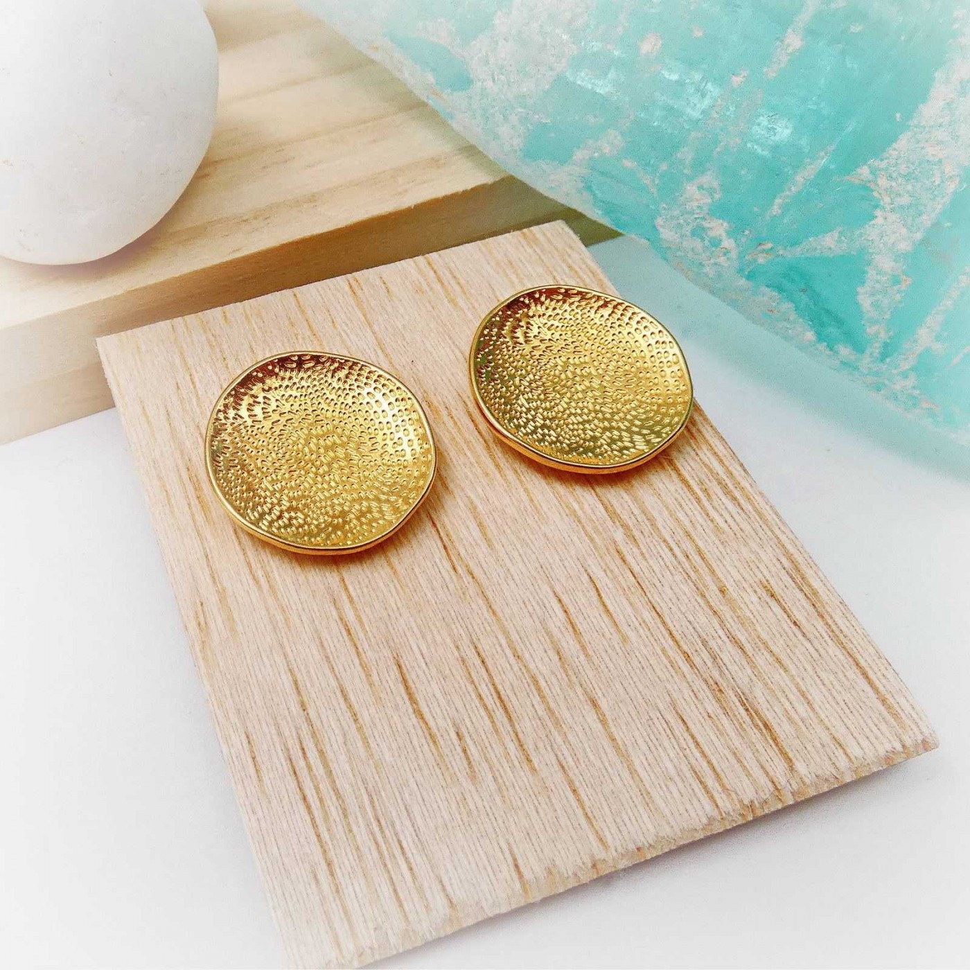 Seasand Stud Earrings — Earrings from Toolittle — additional view 2