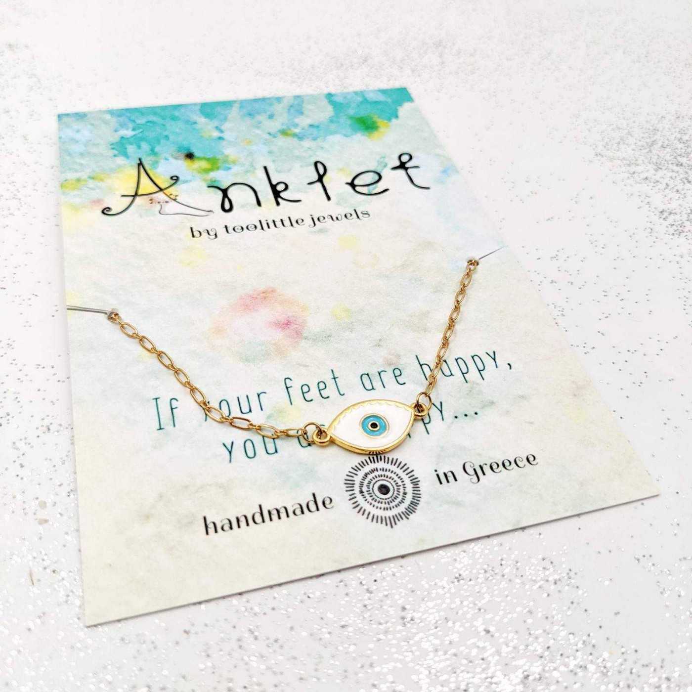 Enamel Eye Anklet — Anklets from Toolittle — additional view 2