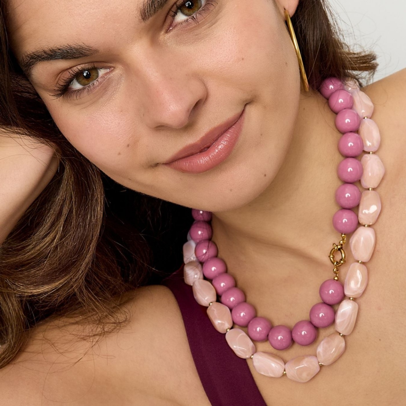 Stainless Steel Jewelry: Handmade Stone Necklace — Necklaces from Toolittle — additional view 2