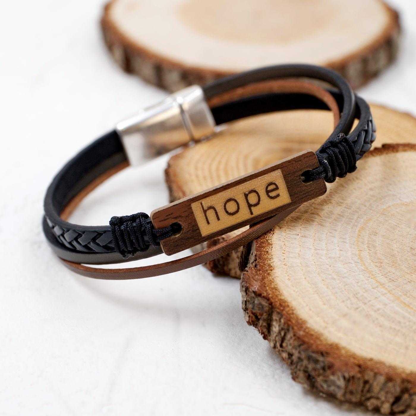 Hope Leather Men's Bracelet — Bracelets from Toolittle — additional view 7