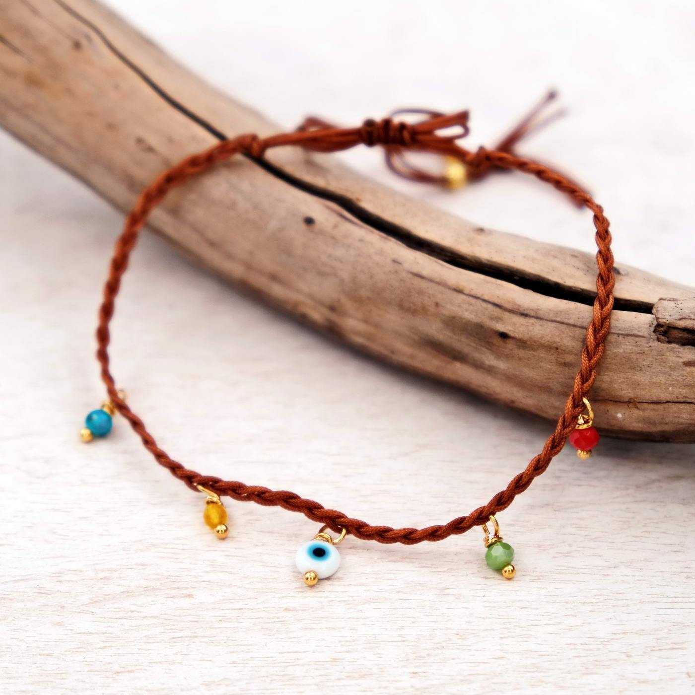 Boho Tiny braided anklet — Anklets from Toolittle — additional view 2