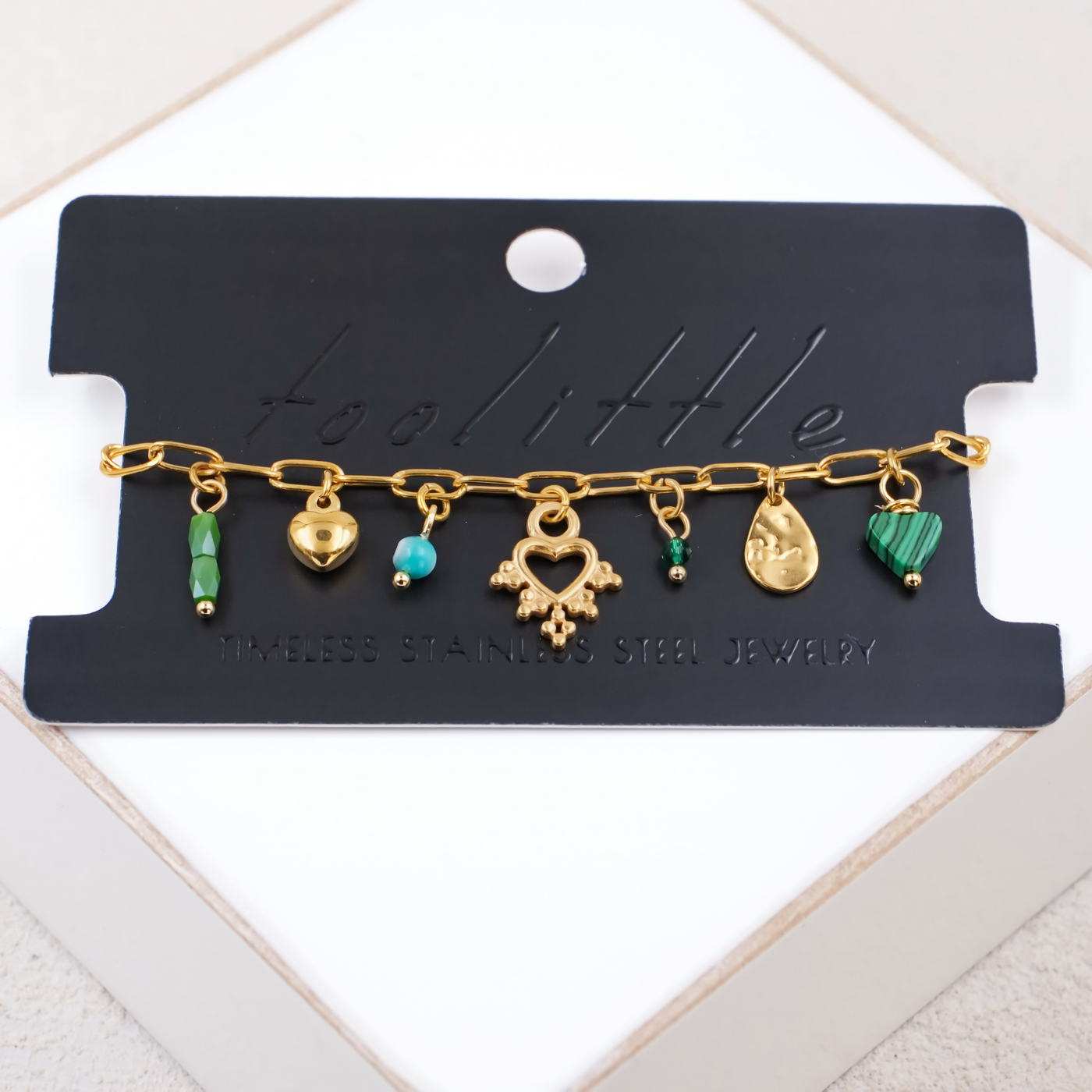 Heart Chain Bracelet — Bracelets from Toolittle — additional view 2