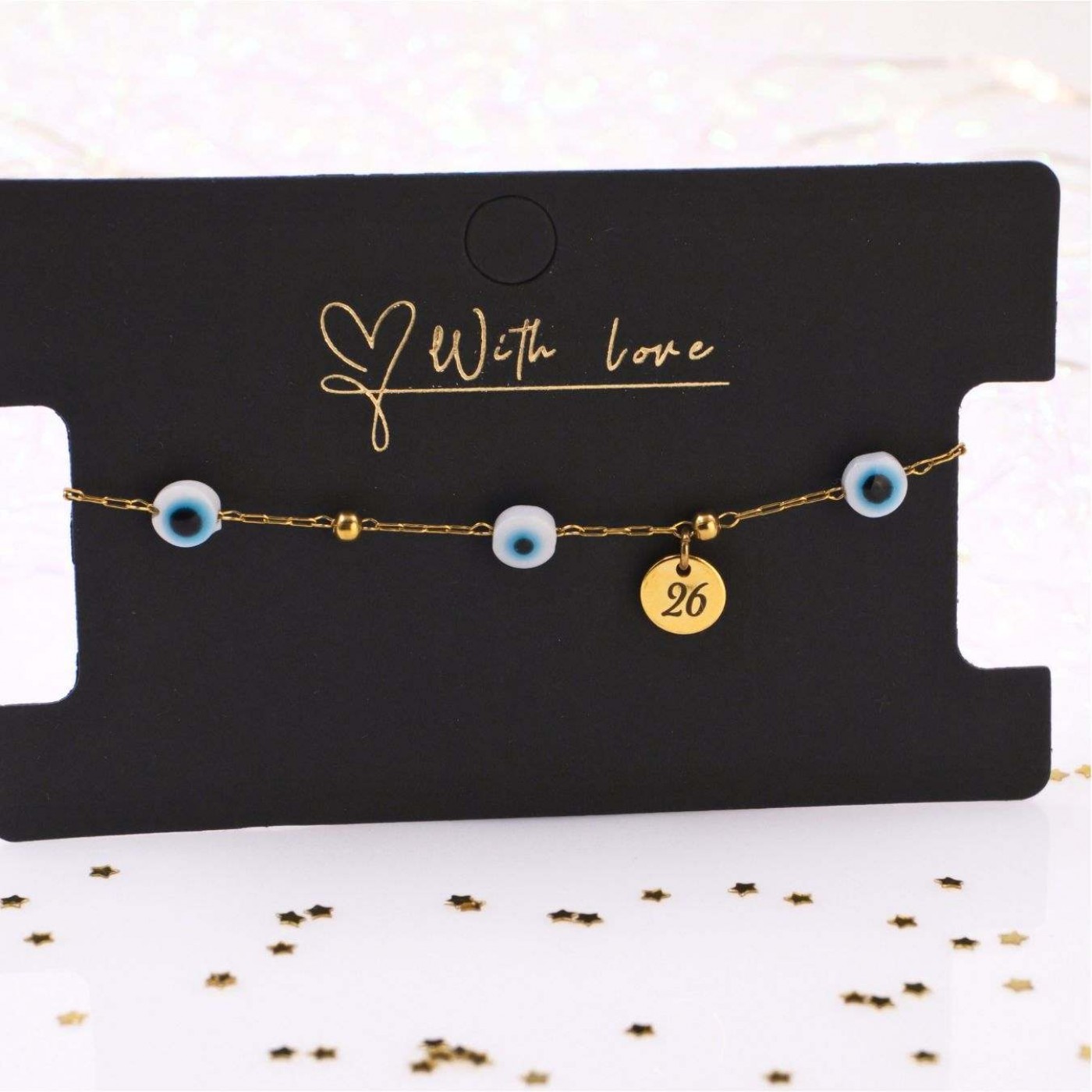 Stainless Steel Jewelry: 2026 Evil Eyes Lucky Bracelet