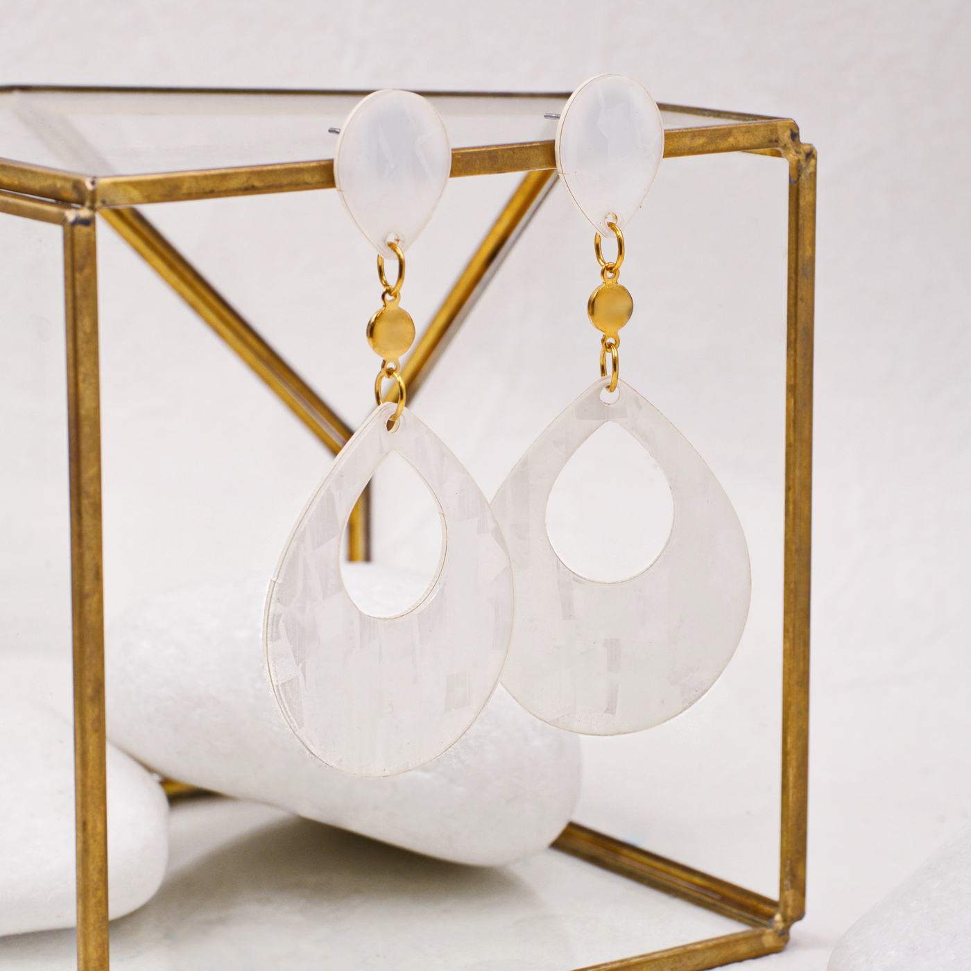 Plexiglass Drop Earrings | Color Option