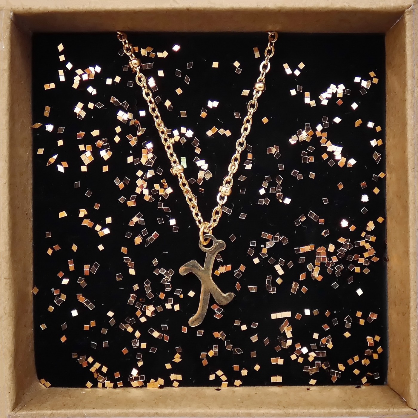 What's your Name-Stainless Steel Initial "X" Necklace — Necklaces from Toolittle — additional view 2
