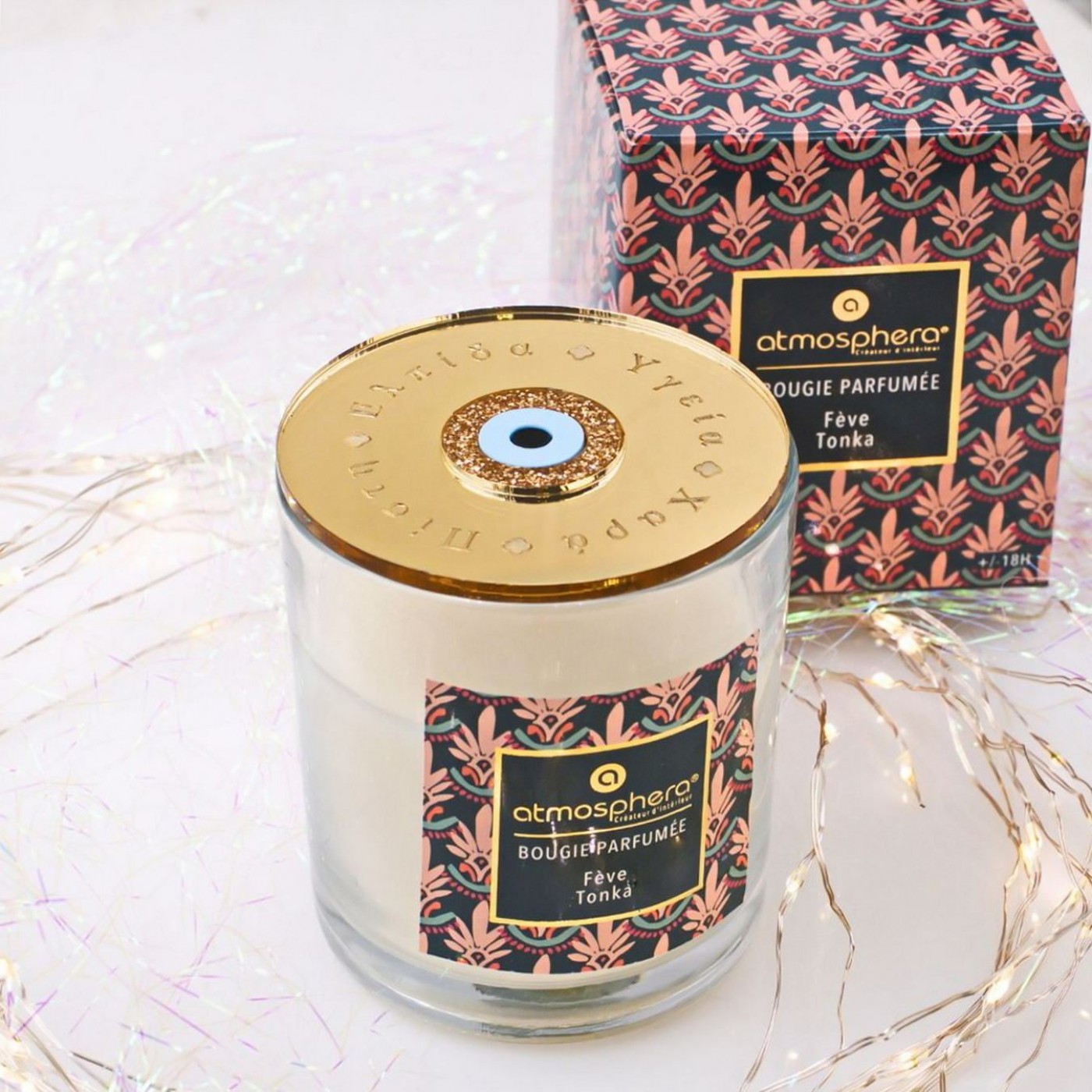 Scented 2026 Lucky Candle – With Lid & Evil Eye