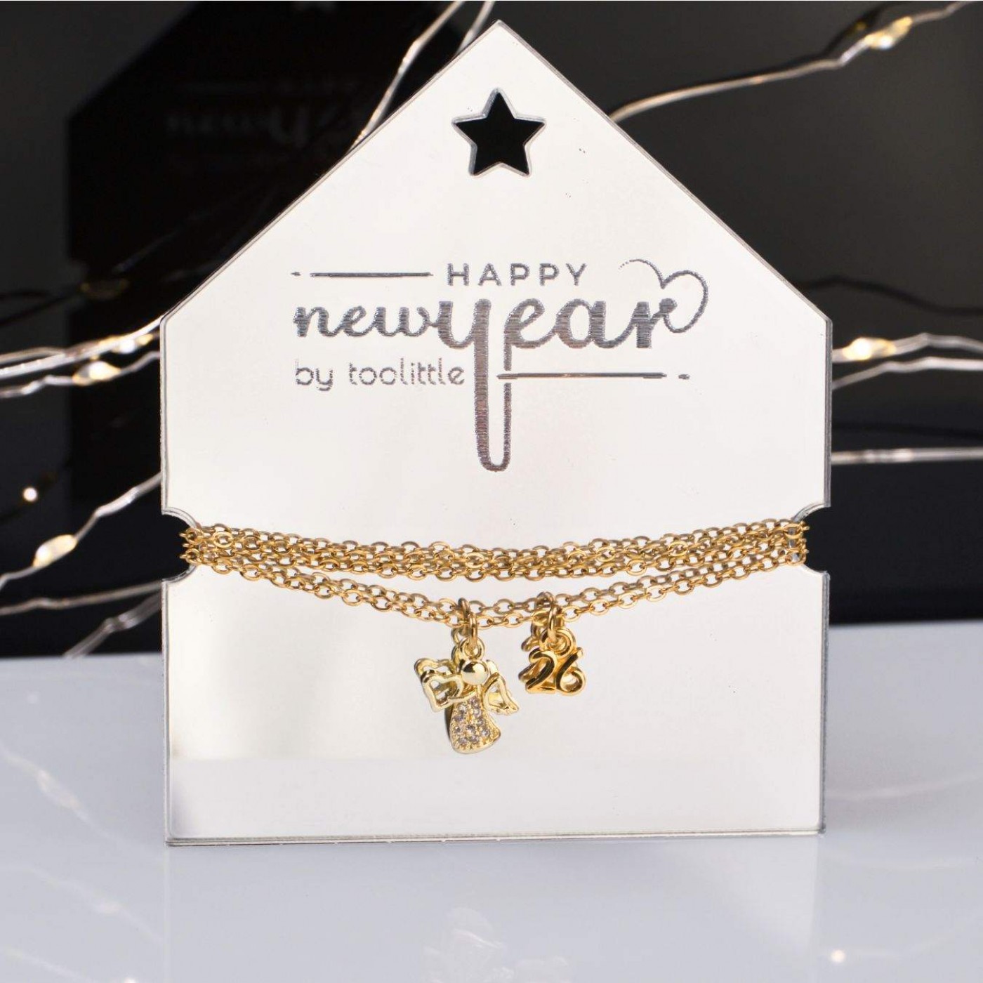 Lucky 2026 Necklace - Rhinestone Angel — Pendants & charms from Toolittle — additional view 6