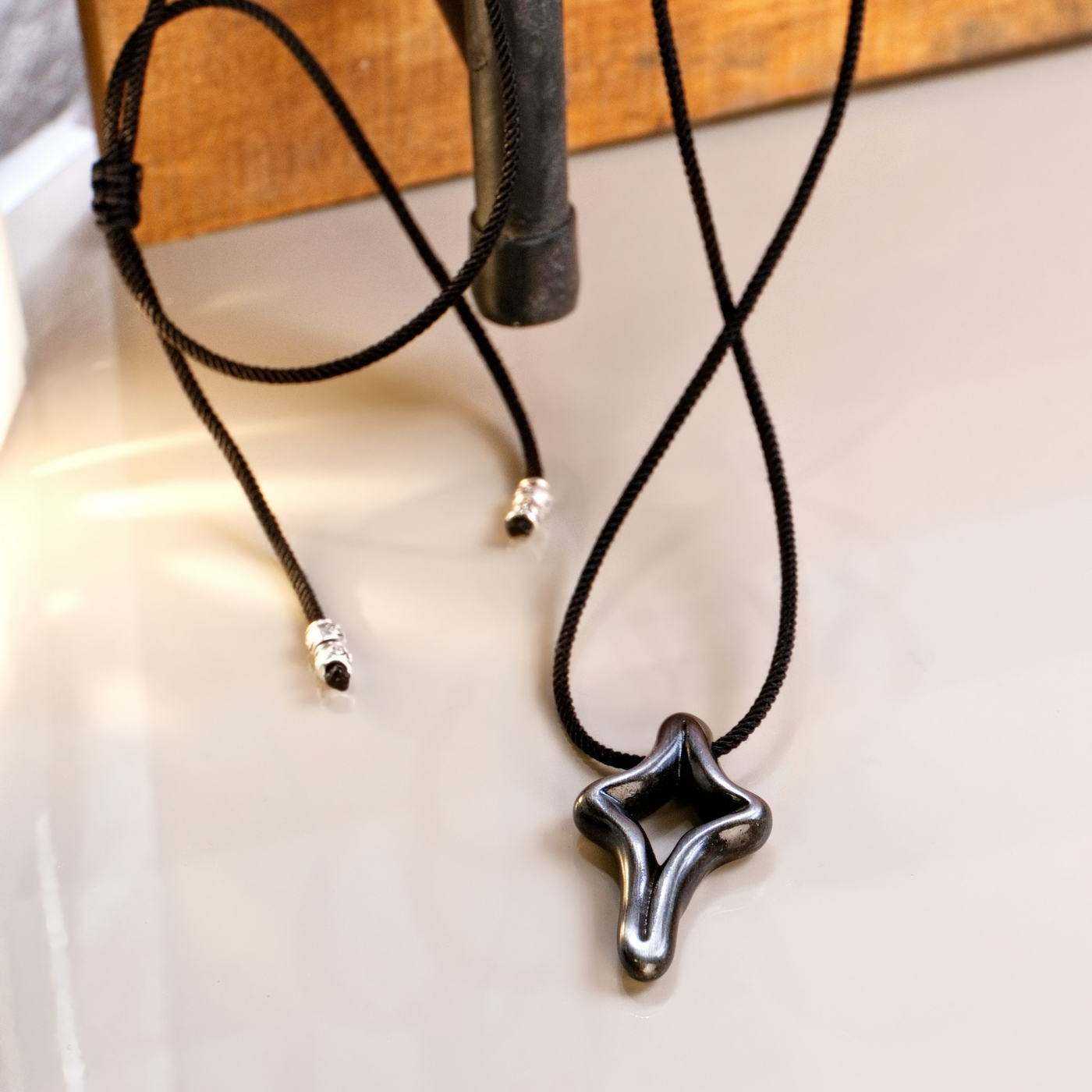 Organic Pendant Cross Necklace — Necklaces from Toolittle — additional view 3