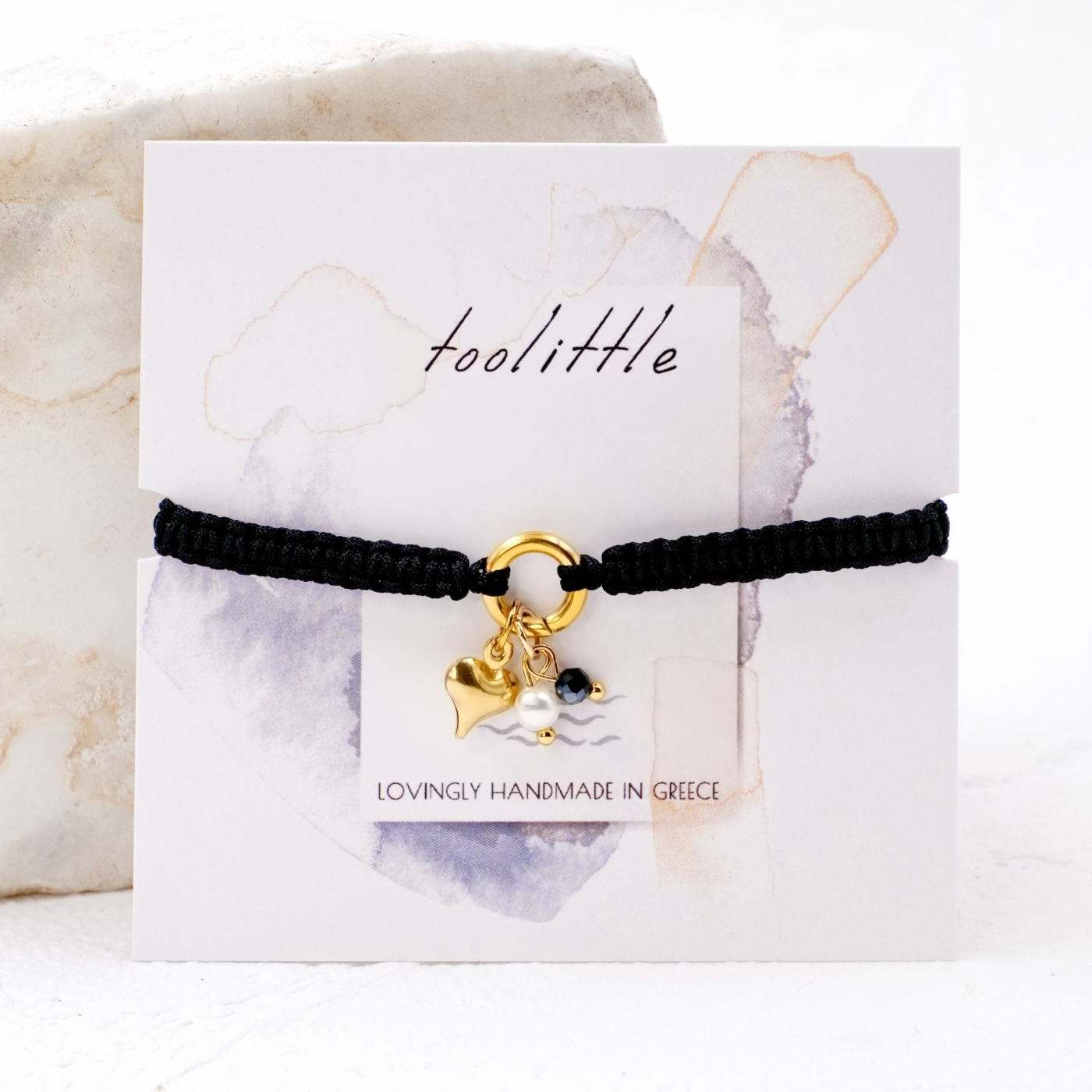 Inox Heart Makrame Bracelet