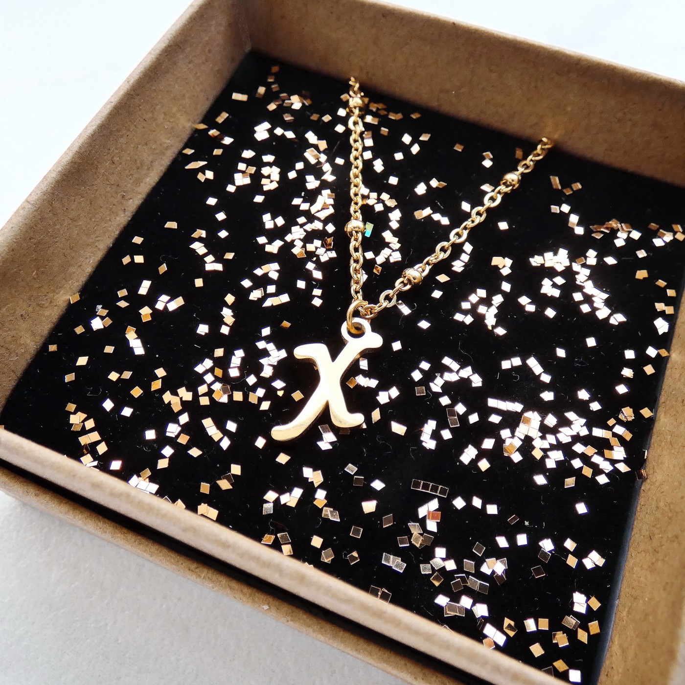 What's your Name-Stainless Steel Initial "X" Necklace — Necklaces from Toolittle — additional view 4