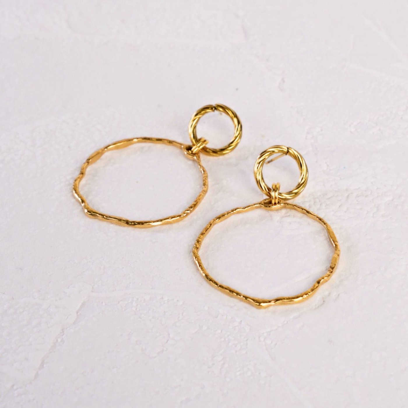 Stainless steel Jewelry: Gold-plated Earrings — Earrings from Toolittle — additional view 3