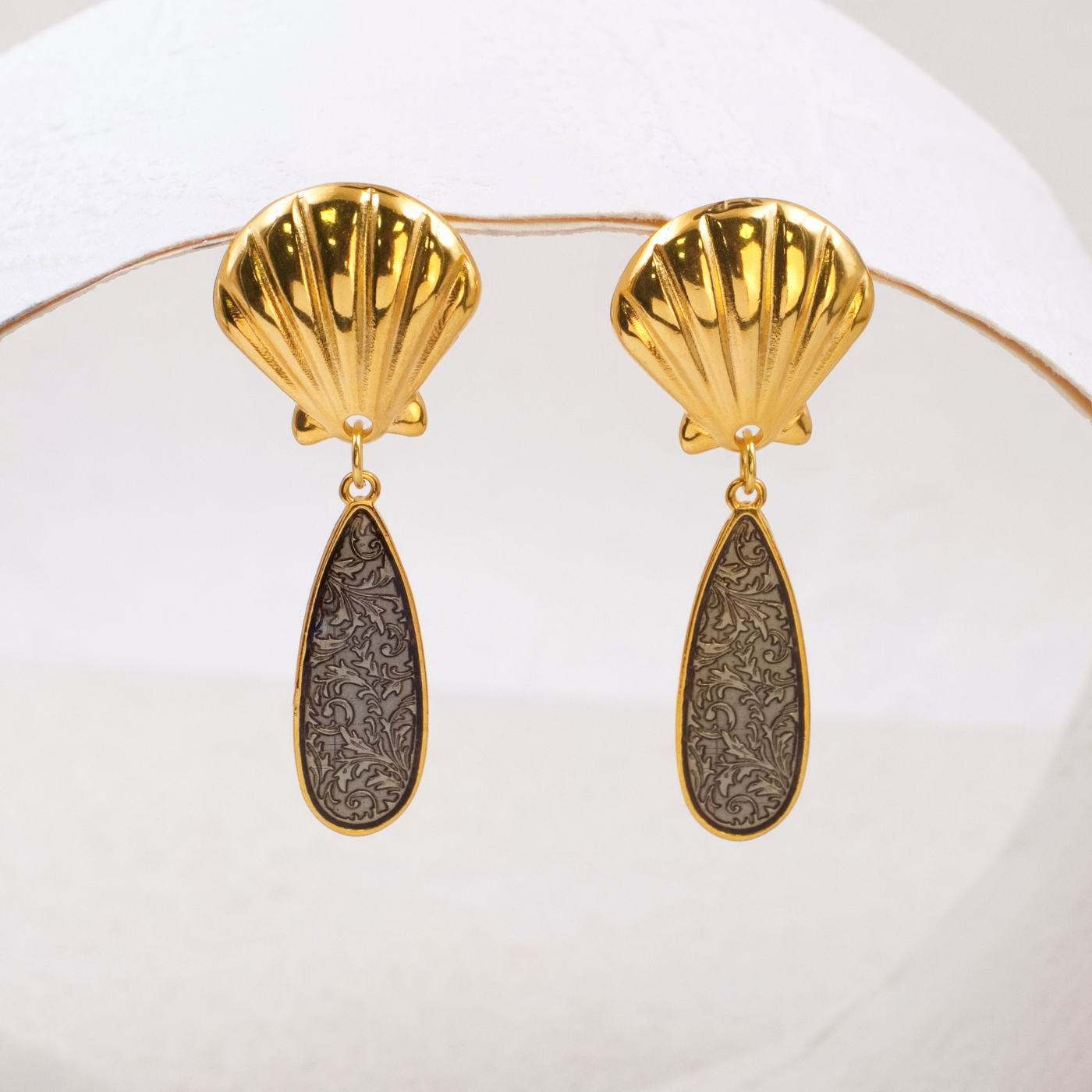Shell Drop Earrings — Earrings from Toolittle — additional view 5