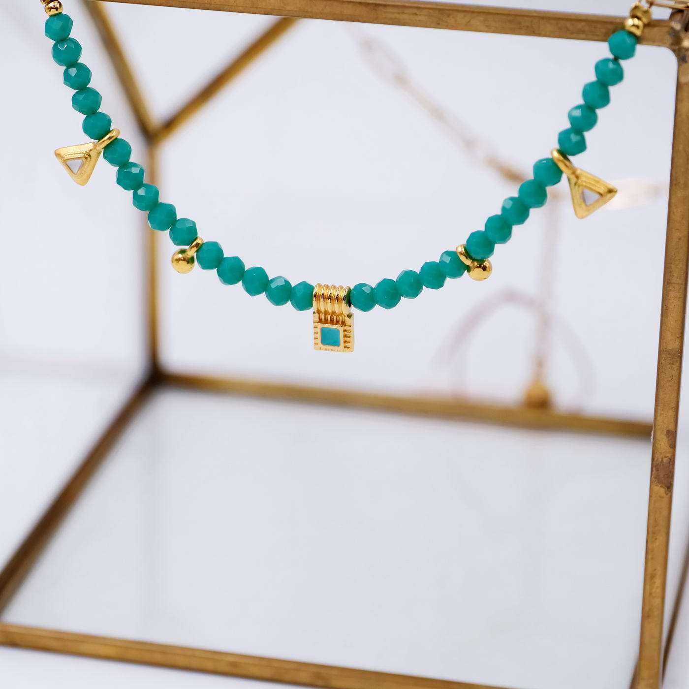 Pebbles Necklace with crystals and enamel — Necklaces from Toolittle — additional view 3