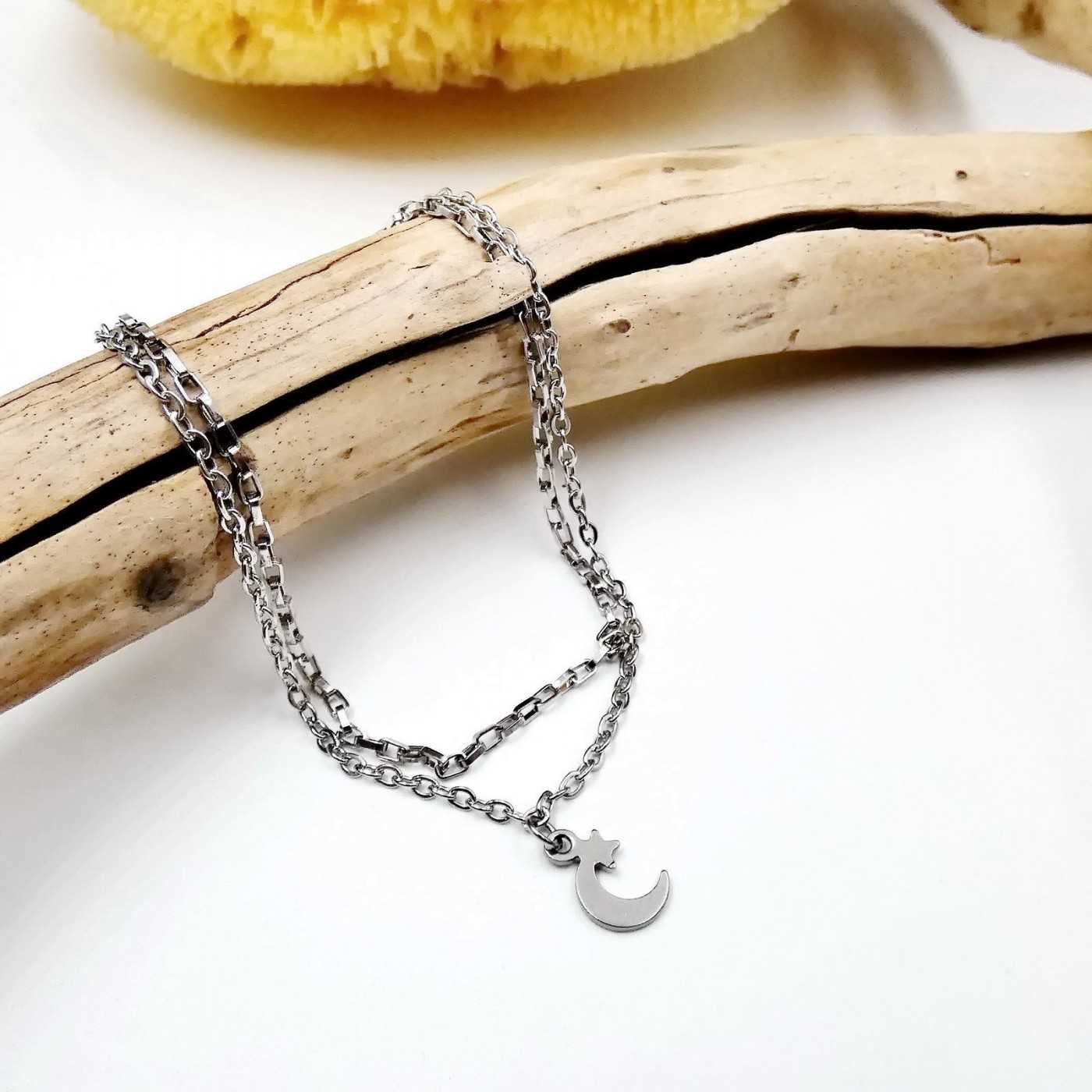 Silver Staybright stainless steel Anklet — Anklets from Toolittle — additional view 3