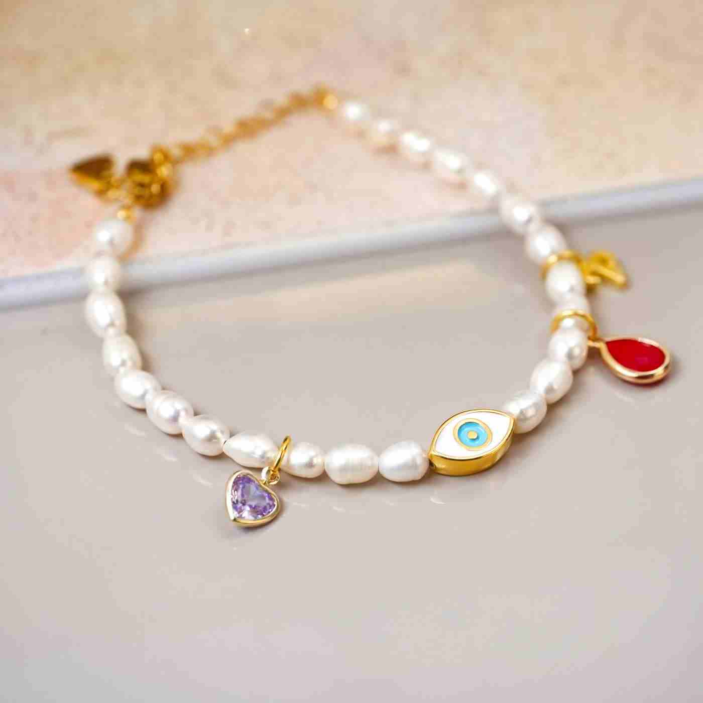 Fresh Water Pearls Lucky Bracelet — Pendants & charms from Toolittle — additional view 2