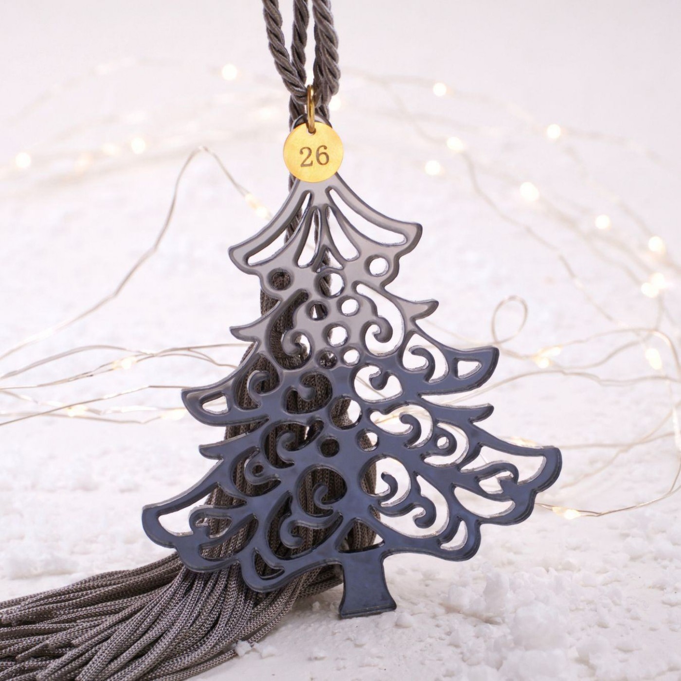 Handmade 2026 Lucky Charm – Plexiglass Christmas Tree