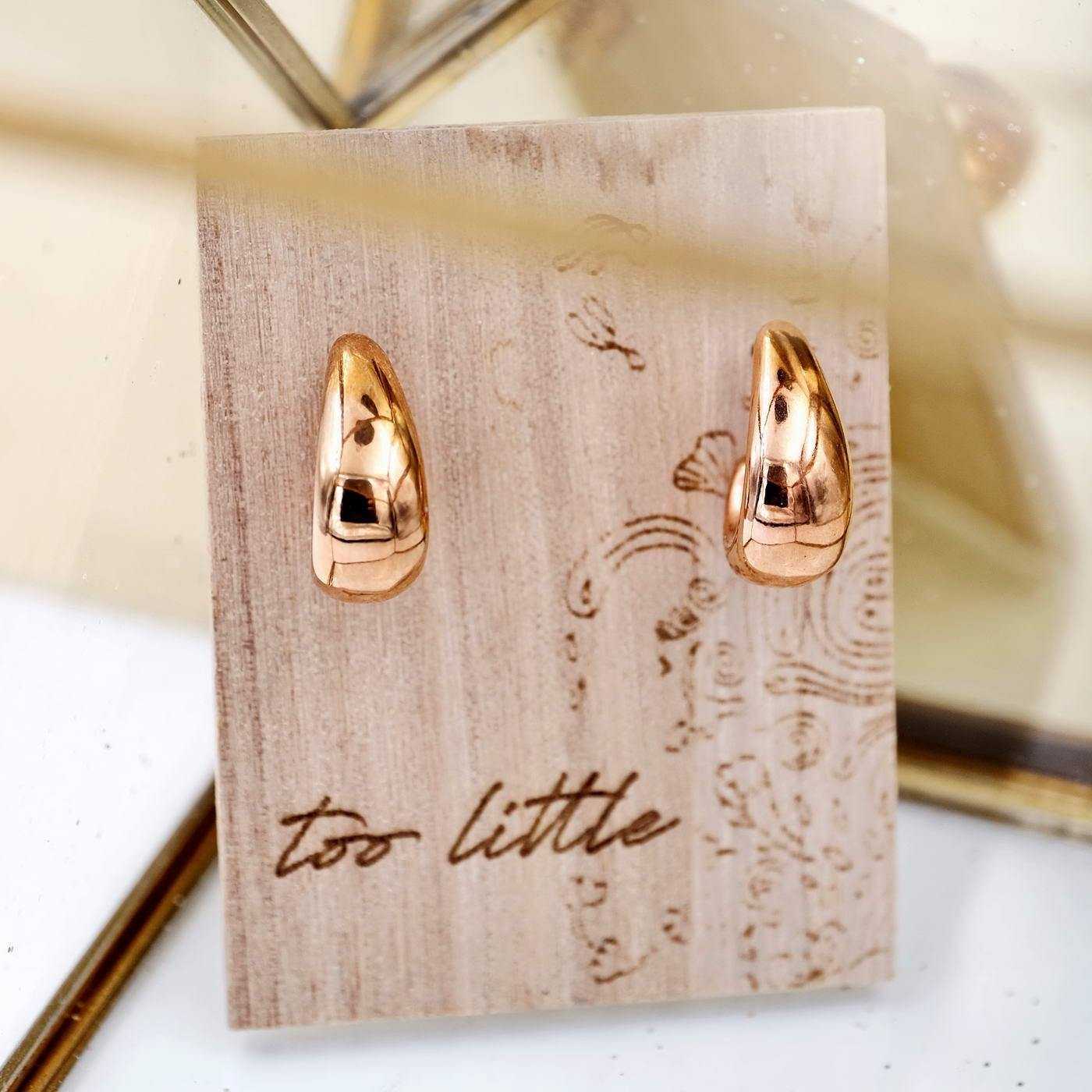 Hoops Seasand rose gold — Earrings from Toolittle — additional view 2