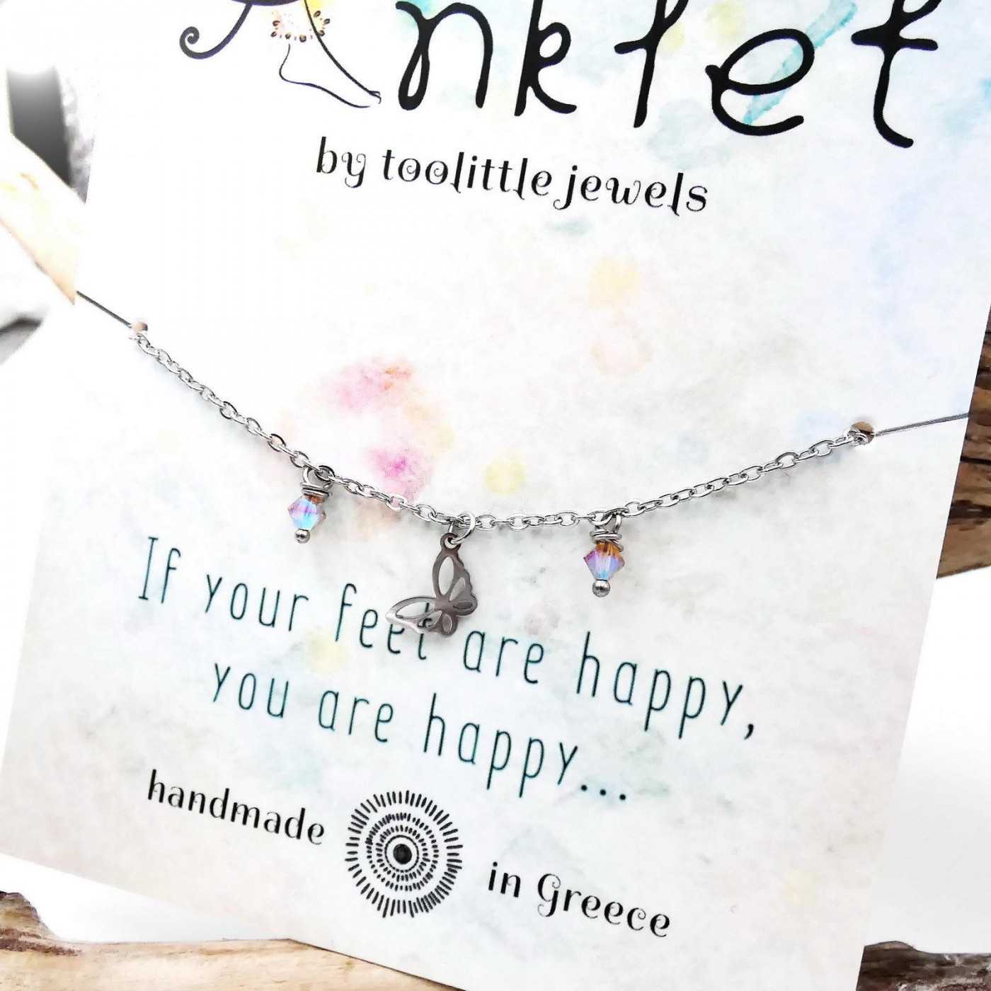 Silver Staybright stainless steel Anklet — Anklets from Toolittle — additional view 3
