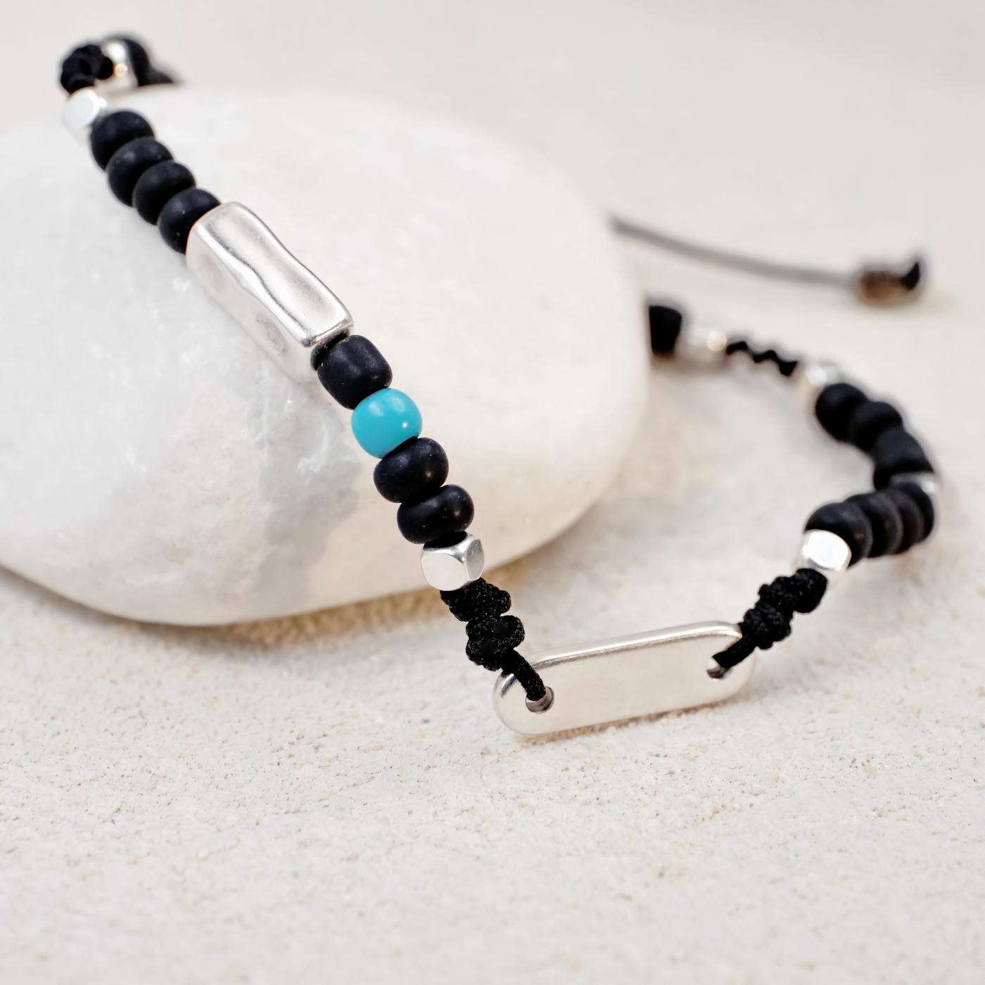Men's Bracelet with Crystal Beads — Bracelets from Toolittle — additional view 2