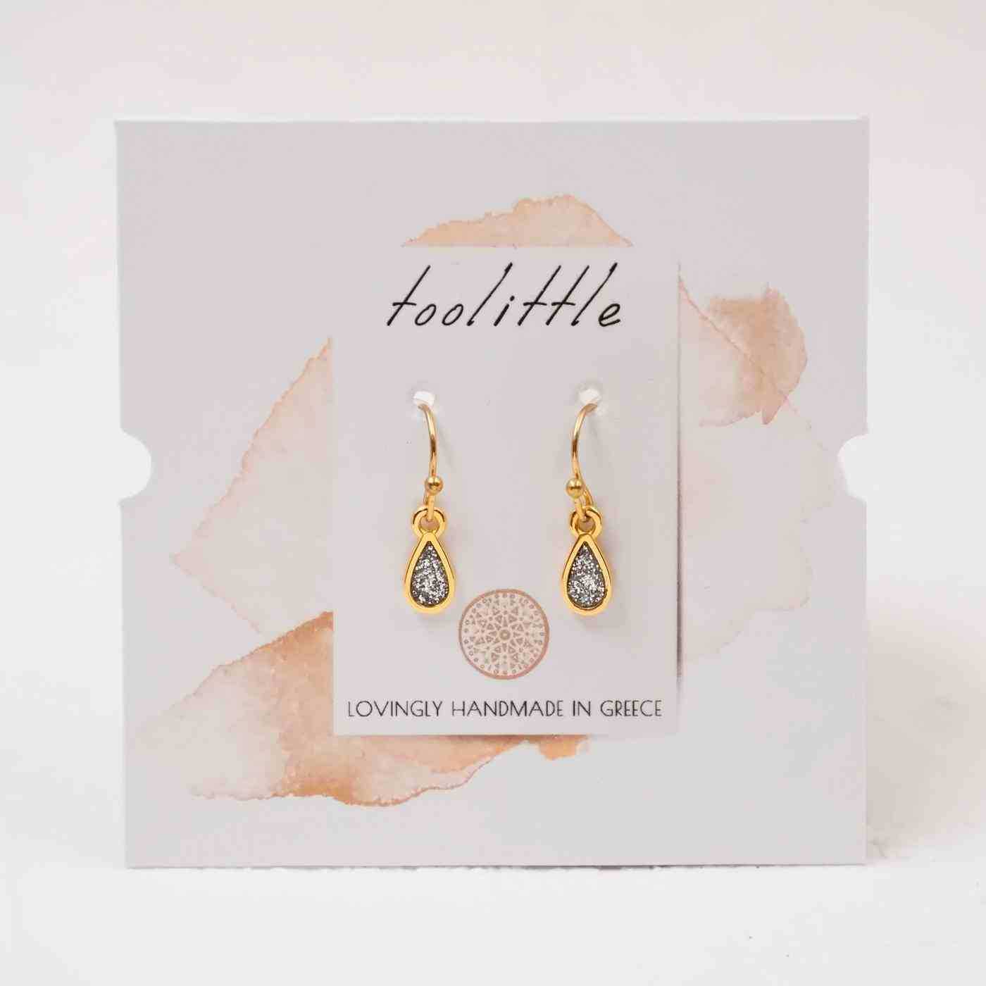 Earrings with Glittered Enamel — Earrings from Toolittle — additional view 2