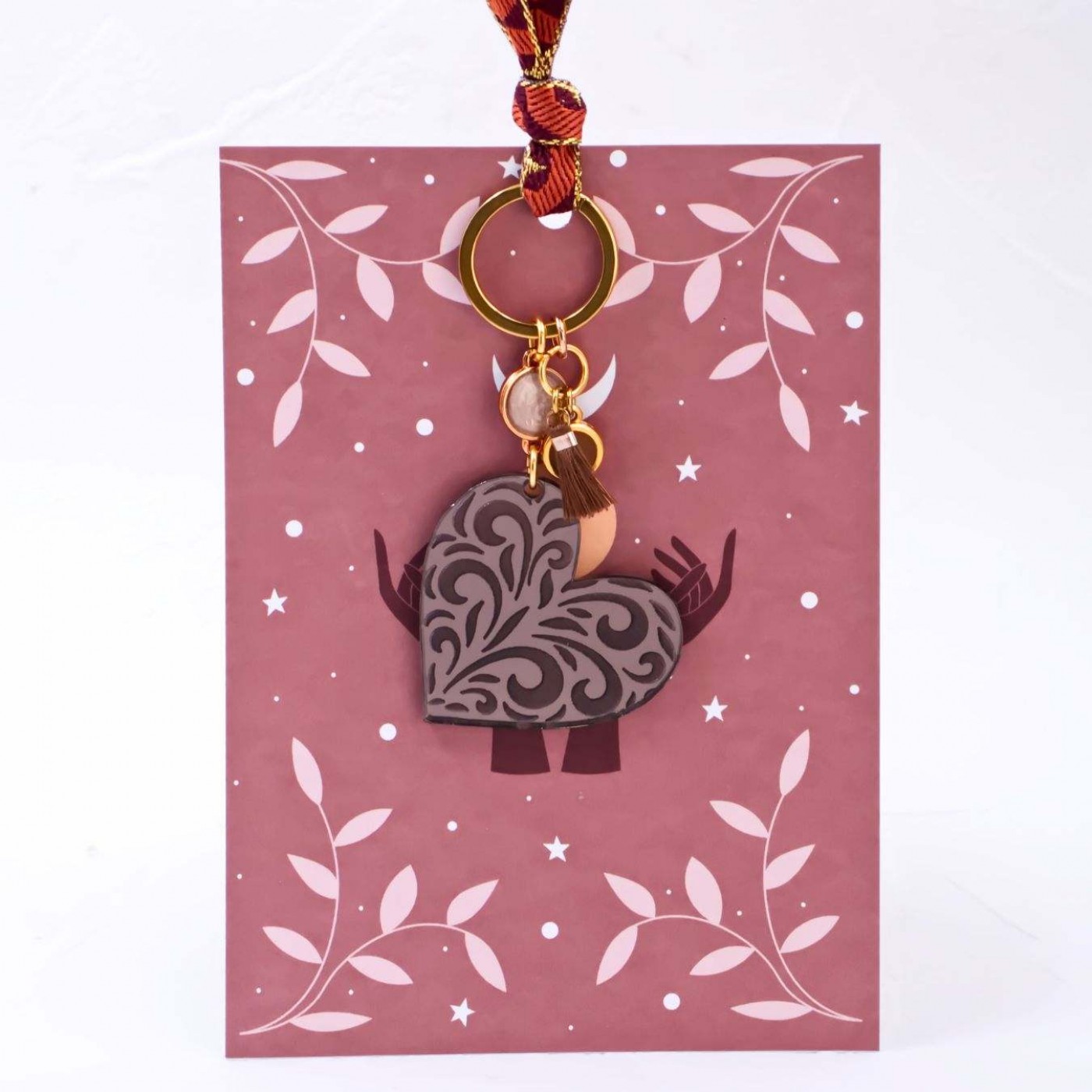 Women’s Keychain – Heart of Bronze Mirror — Pendants & charms from Toolittle — additional view 2