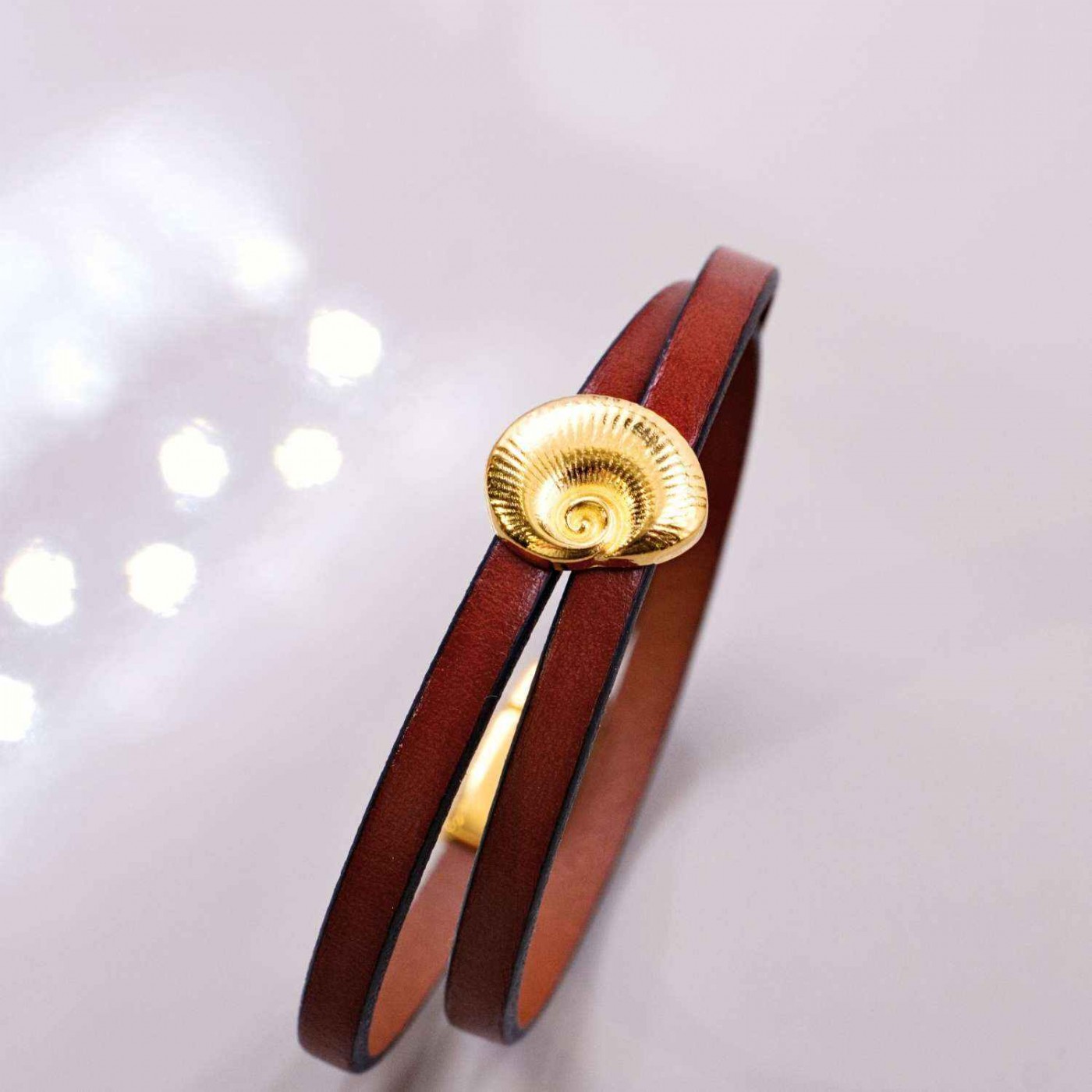 Sea Shell Leather Bracelet