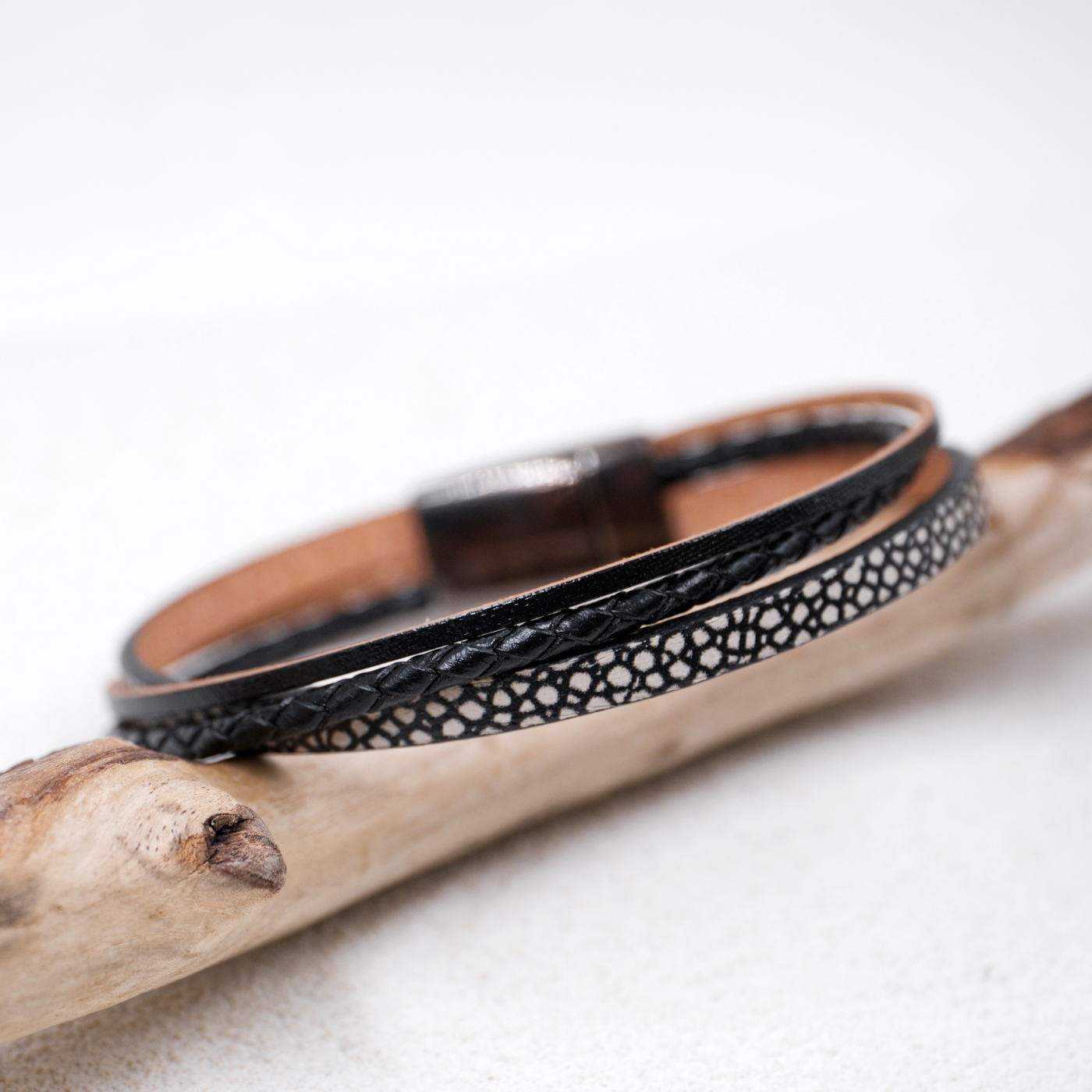 Triple Line Men's Bracelet — Bracelets from Toolittle — additional view 2