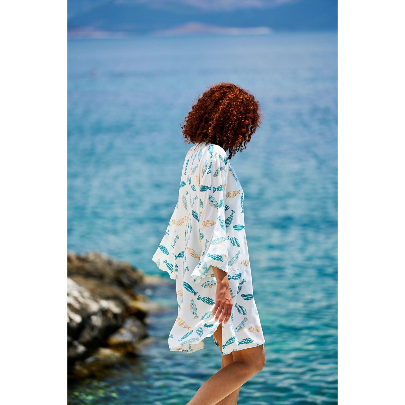 KOKKOSAMMOU Caftan Little Fish — Dresses from Toolittle — additional view 3