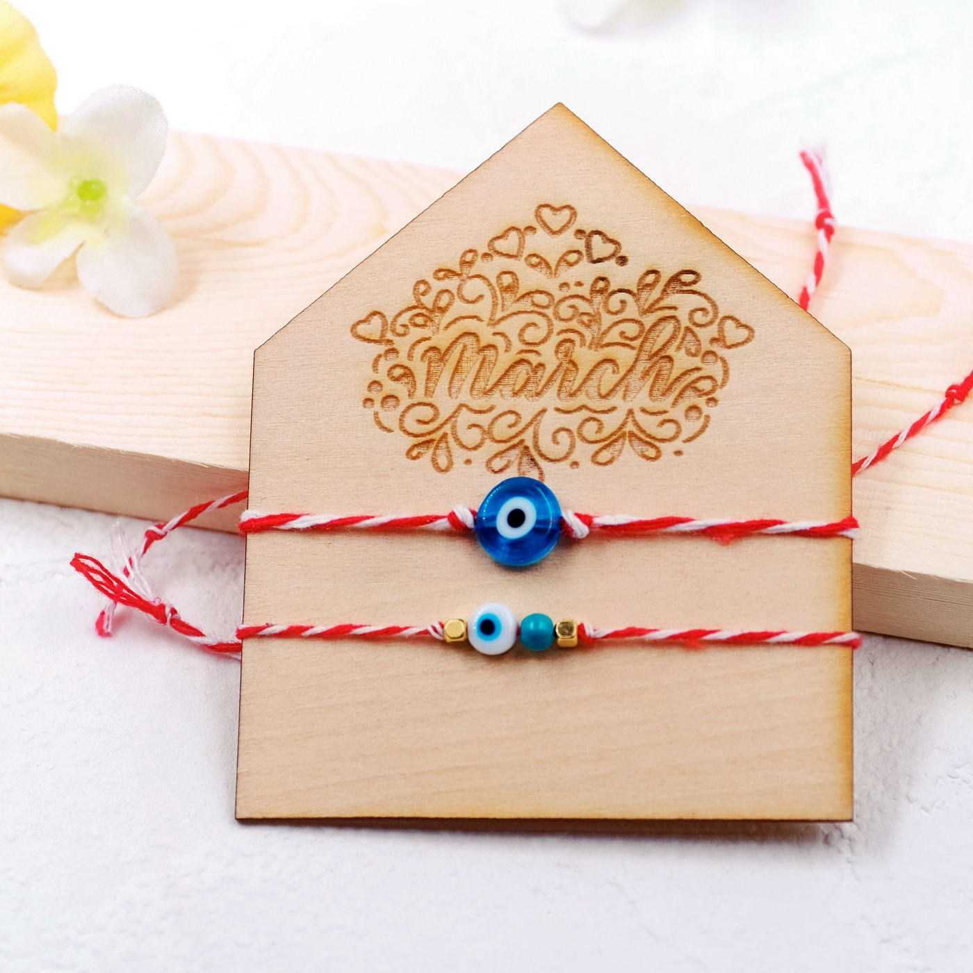 March Bracelets with Evil Eye for Couples — Bracelets from Toolittle — additional view 3